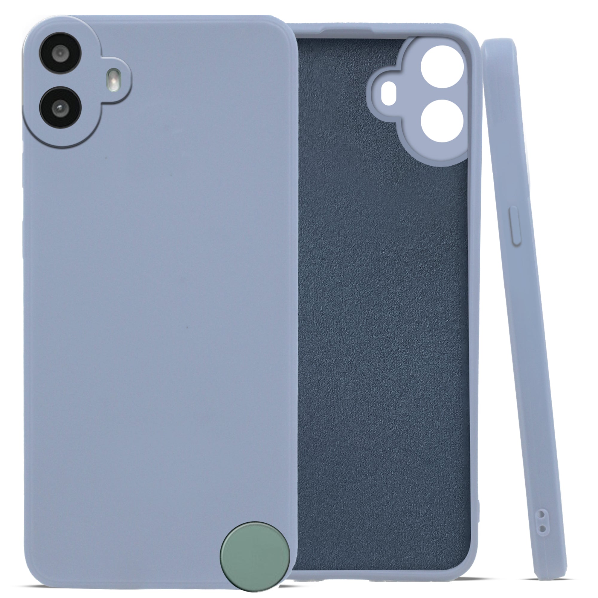For Nothing CMF Phone 1 Back Cover Case (Matte Finish Silicone with Inside Fiber cloth)