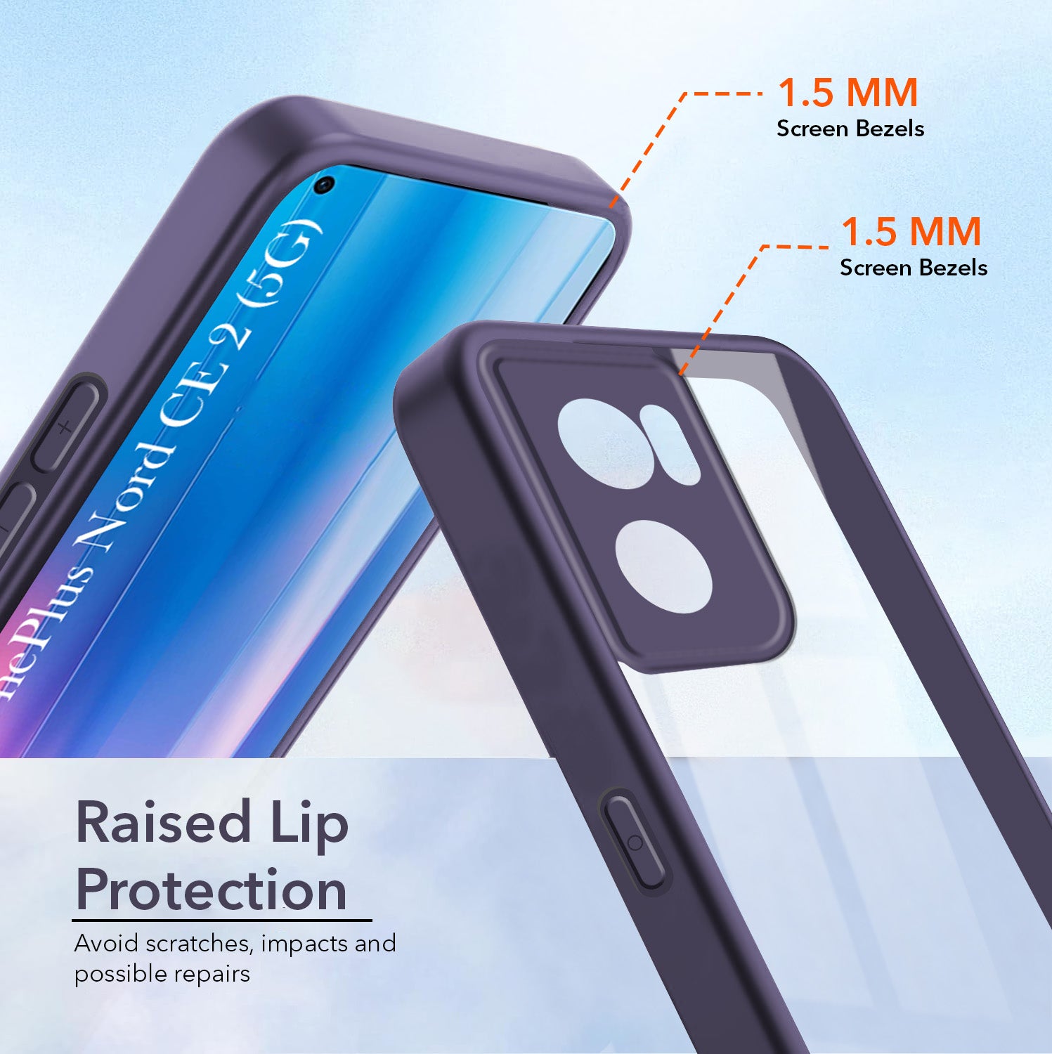 For OnePlus Nord CE 2 5G Back Cover Case Ultra-Hybrid (Lifetime Anti Yellow | Anti Scratch | Crystal Clear Shockproof)