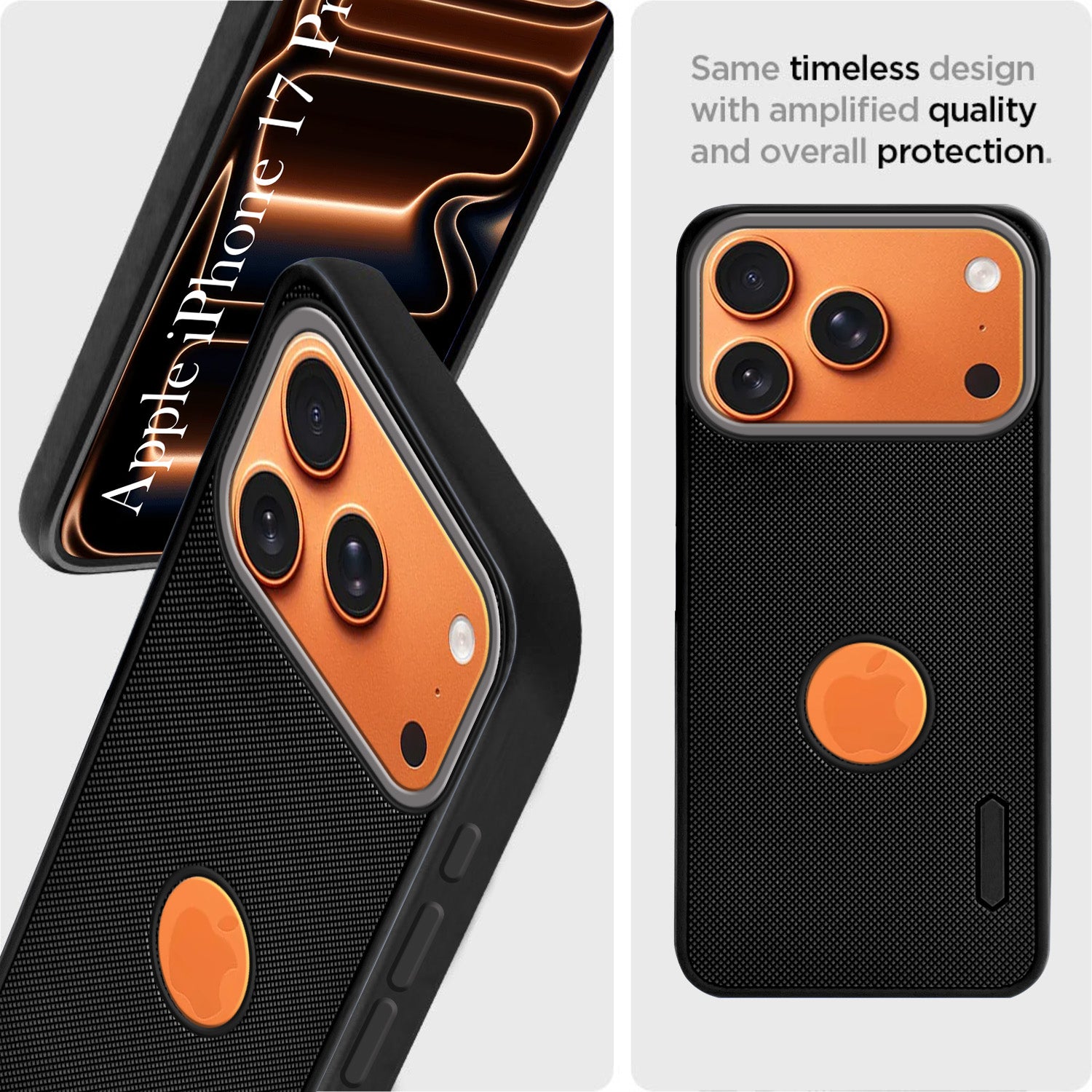 For Apple iPhone 17 Pro Max Back Cover Case Rubberised (Textured Grip Design | Micro-Fiber Cloth Inside | Slim and Light Weight | Soft Touch and Feel)
