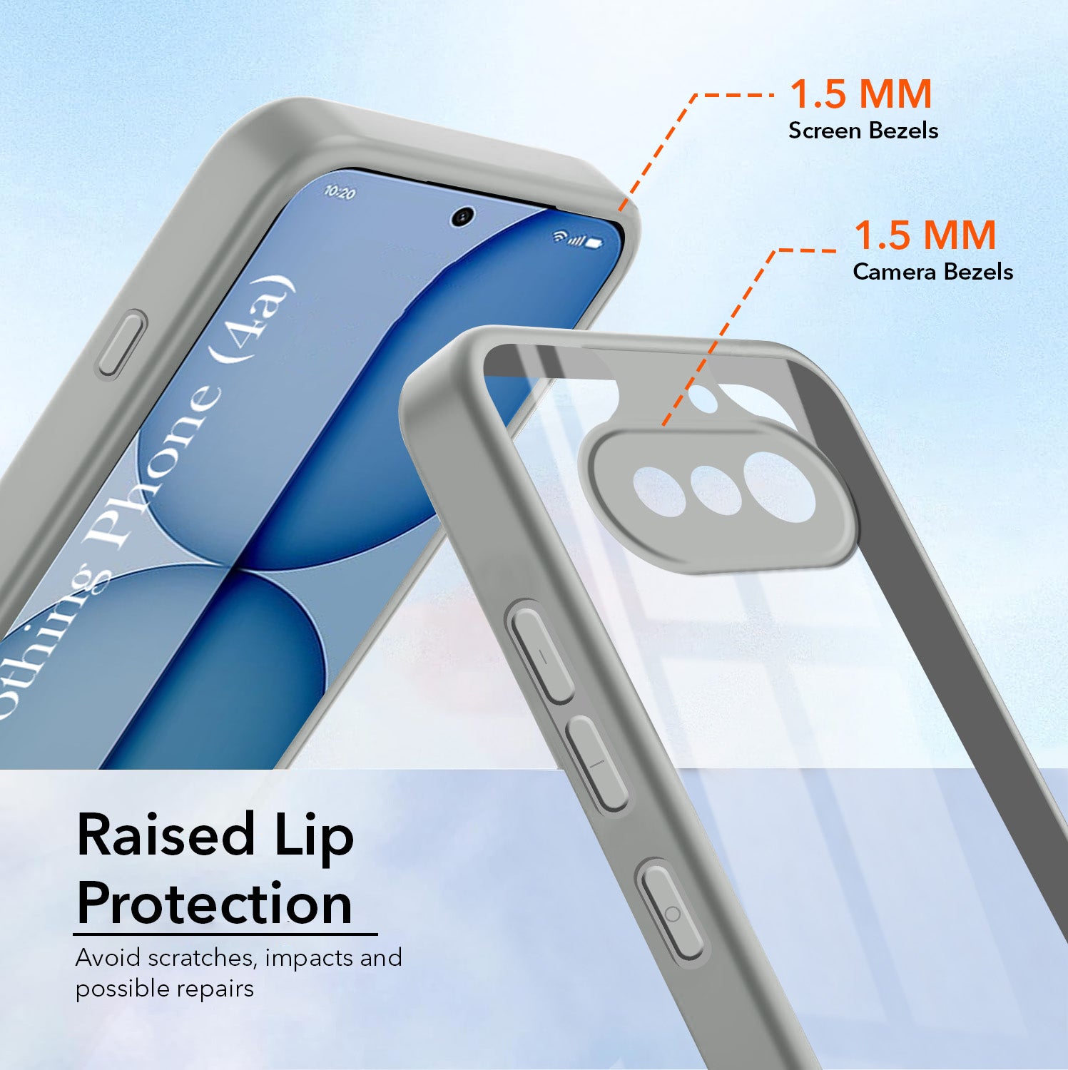 For Nothing Phone 4A 5G  Back Cover Case Ultra-Hybrid (Lifetime Anti Yellow | Anti Scratch | Crystal Clear Shockproof)
