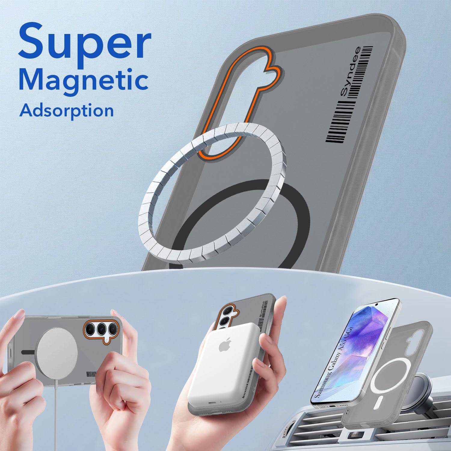 For Samsung Galaxy A55 5G Back Cover Case (Soft Touch | Camera Bump Protection | MagSafe Compatible | Matte Finish)