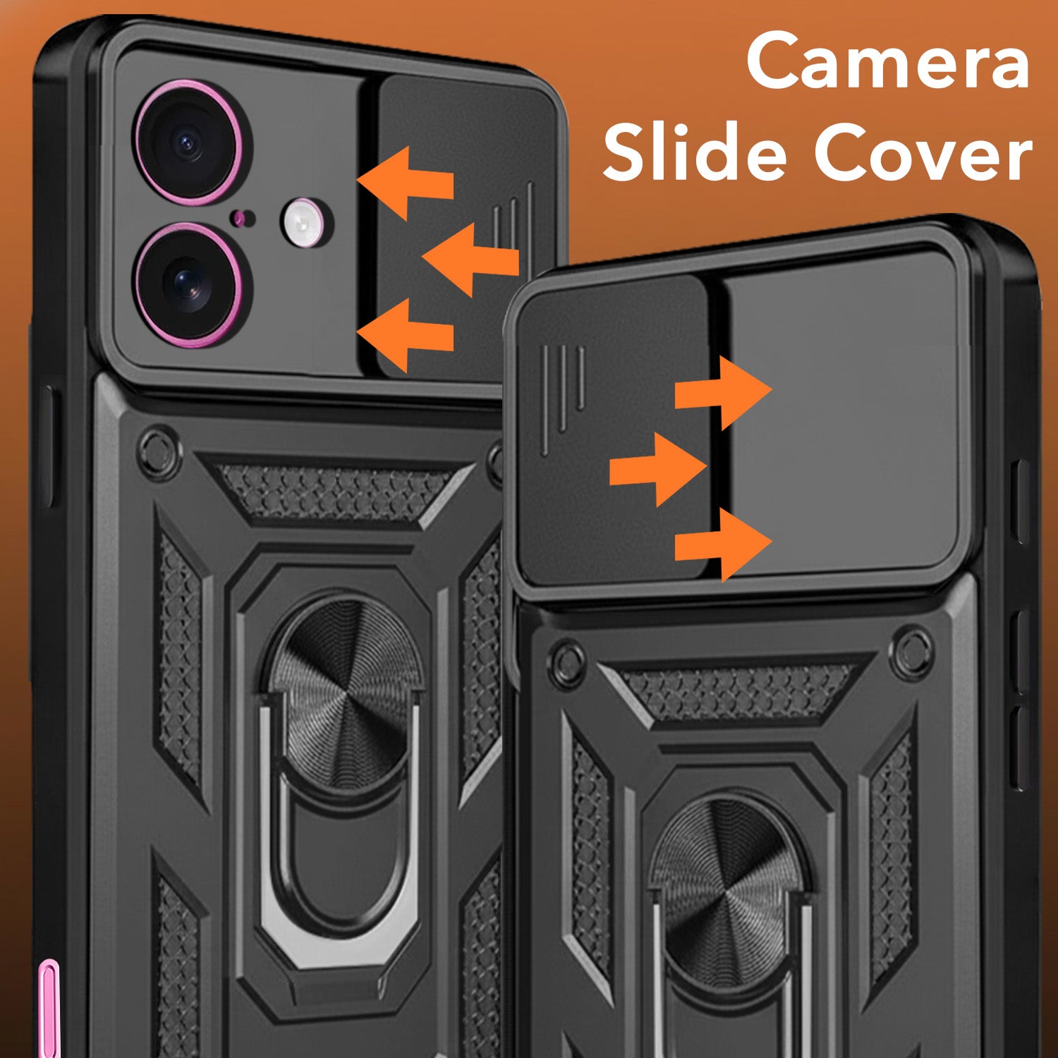 For Apple iPhone 16 Plus Back Cover Case (Hybrid Dual Armor Polycarbonate)