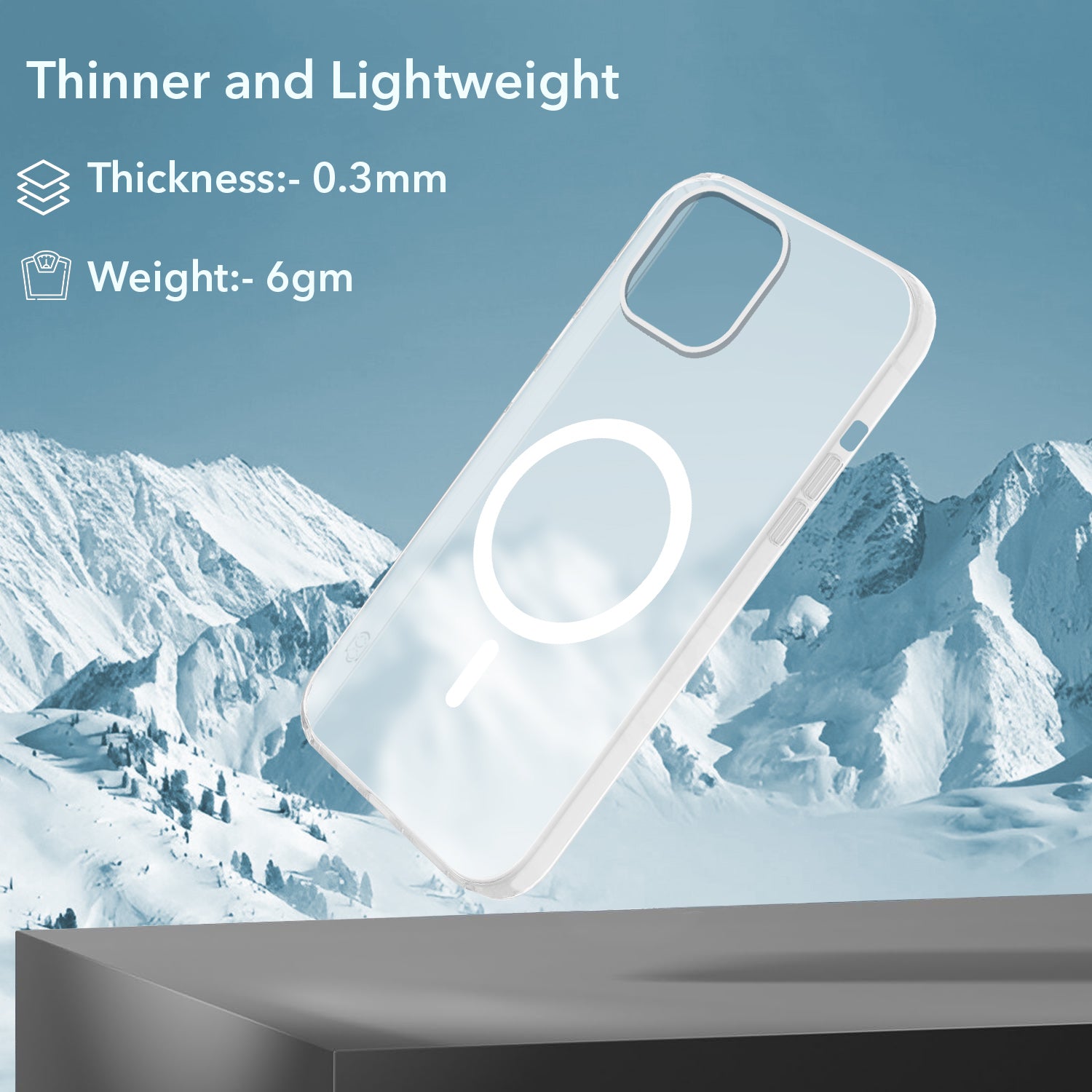 For Apple iPhone 13 Back Cover Case (Frosted Matte Feel | MagSafe Compatible Wireless Charging | Polycarbonate Material)