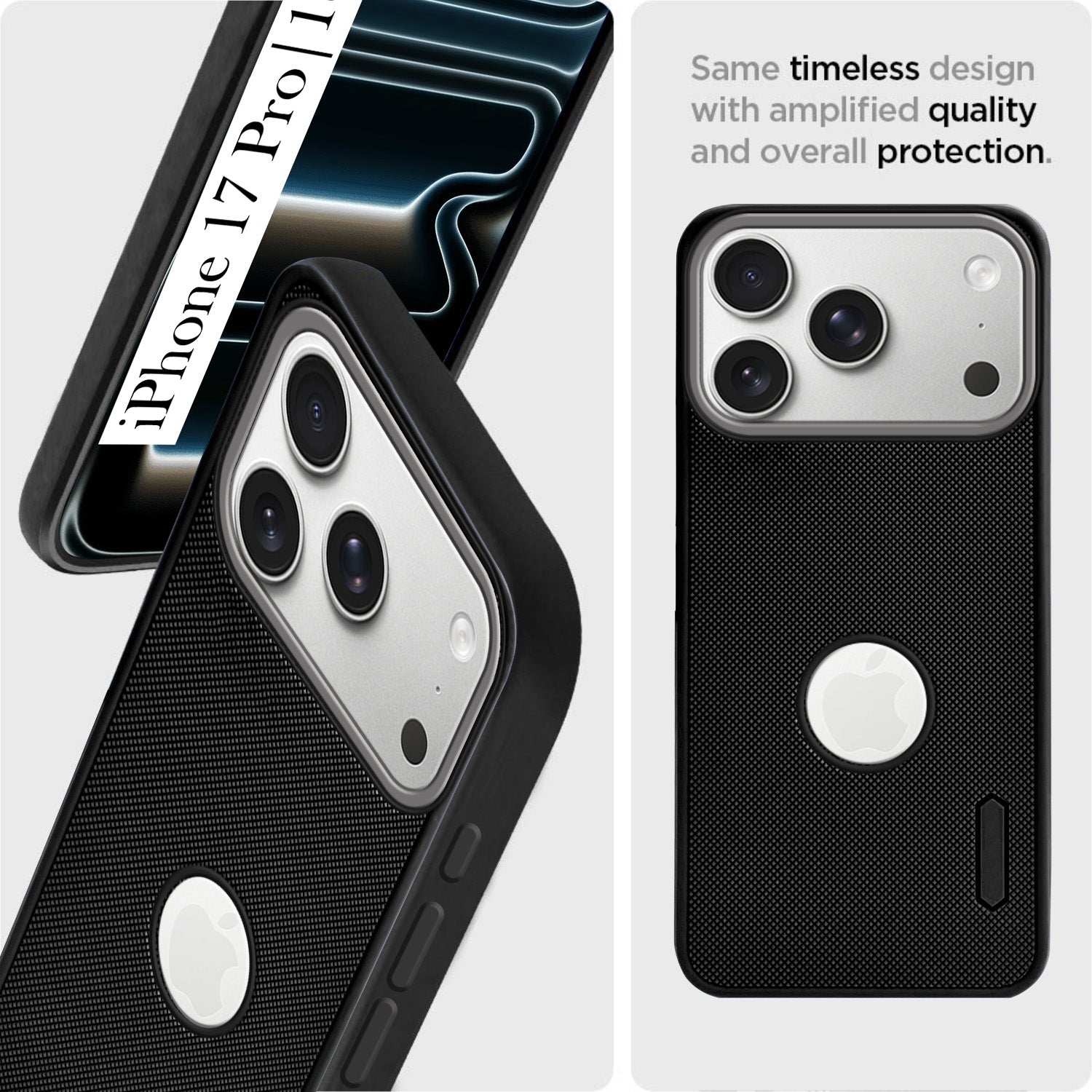 For iPhone 17 Pro | iPhone 18 Pro Back Cover Case Rubberised (Textured Grip Design | Micro-Fiber Cloth Inside | Slim and Light Weight | Soft Touch and Feel)