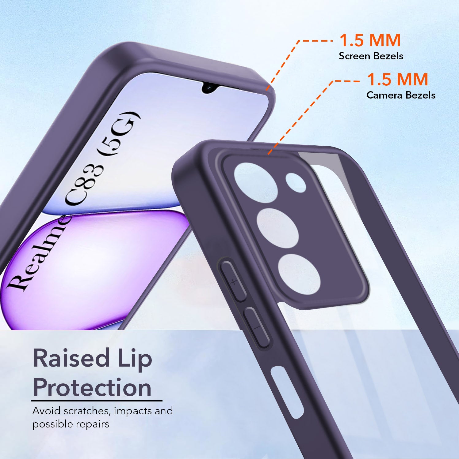 For Realme C83 5G Back Cover Case Ultra-Hybrid (Lifetime Anti Yellow | Anti Scratch | Crystal Clear Shockproof)