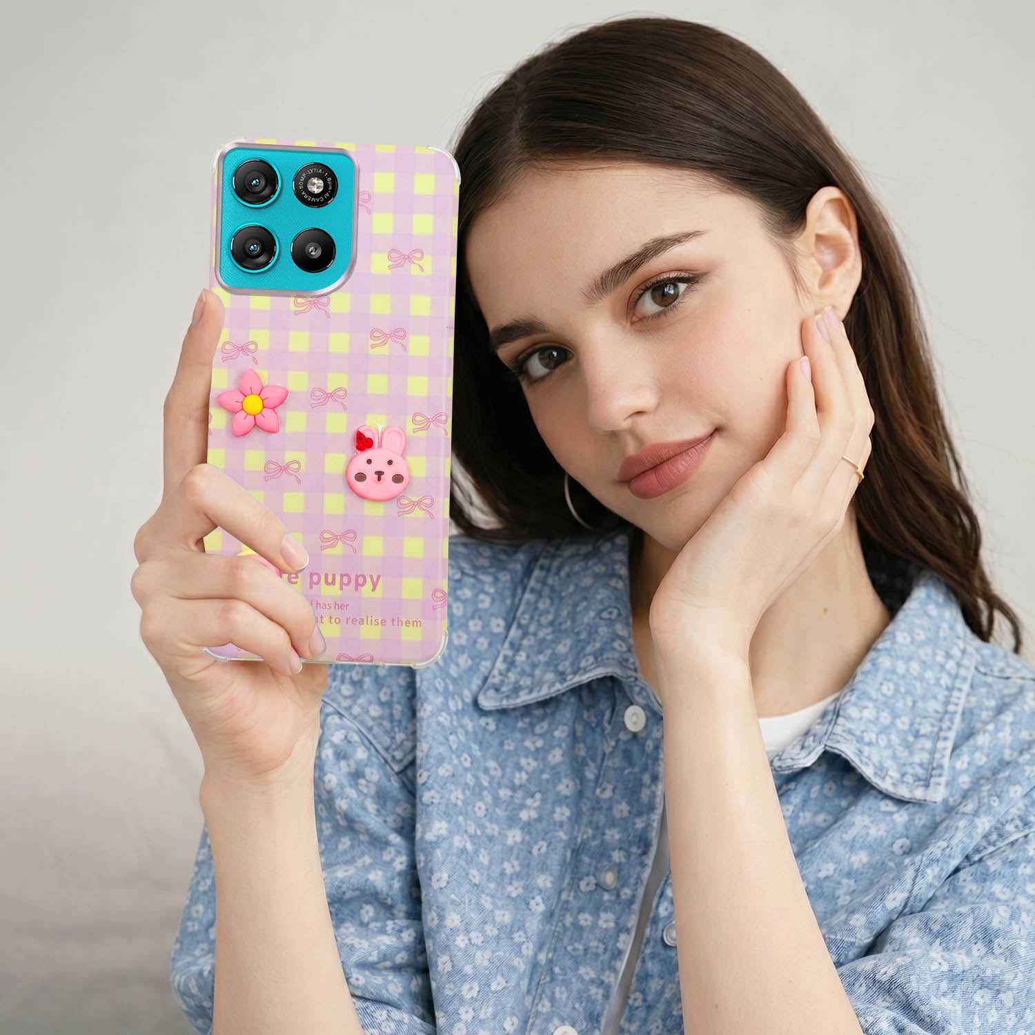 For Motorola Moto G67 Power | G57 Power Back Cover Case (3D Cute Cartoons | Hard Back Side Soft | Matte Premium Finish | HD Printing)