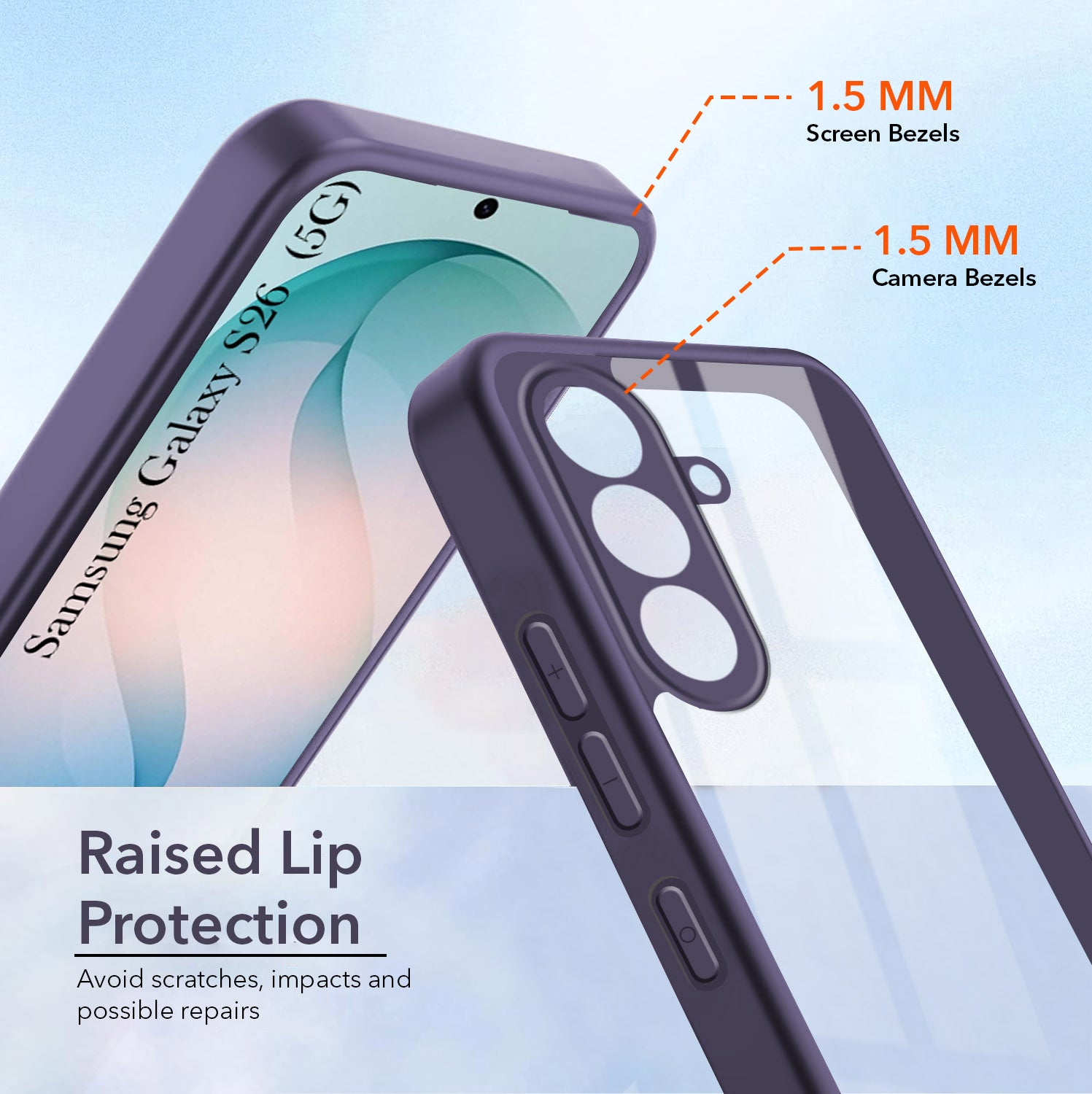 For Samsung Galaxy S26 5G Back Cover Case Ultra-Hybrid (Lifetime Anti Yellow | Anti Scratch | Crystal Clear Shockproof)