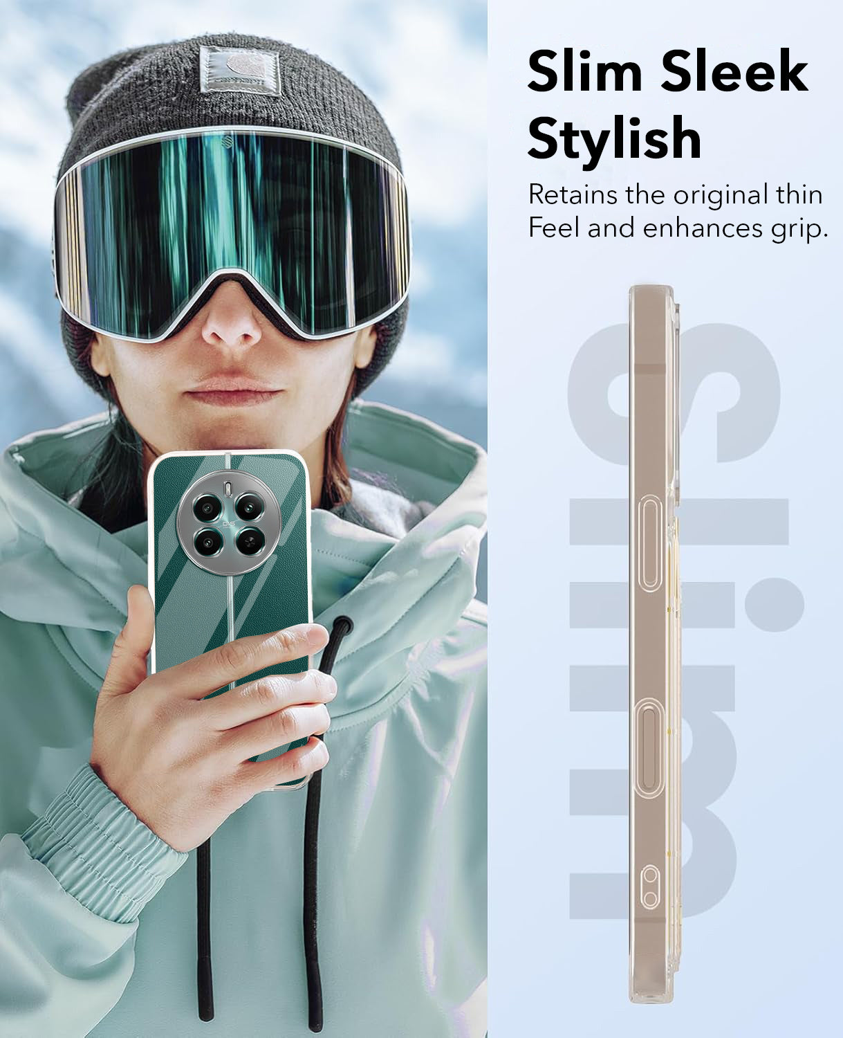 For Realme 12 Plus Back Cover Case (Hard Anti Yellow Clear Case | Drop & Camera Protection | Shockproof Polycarbonate)