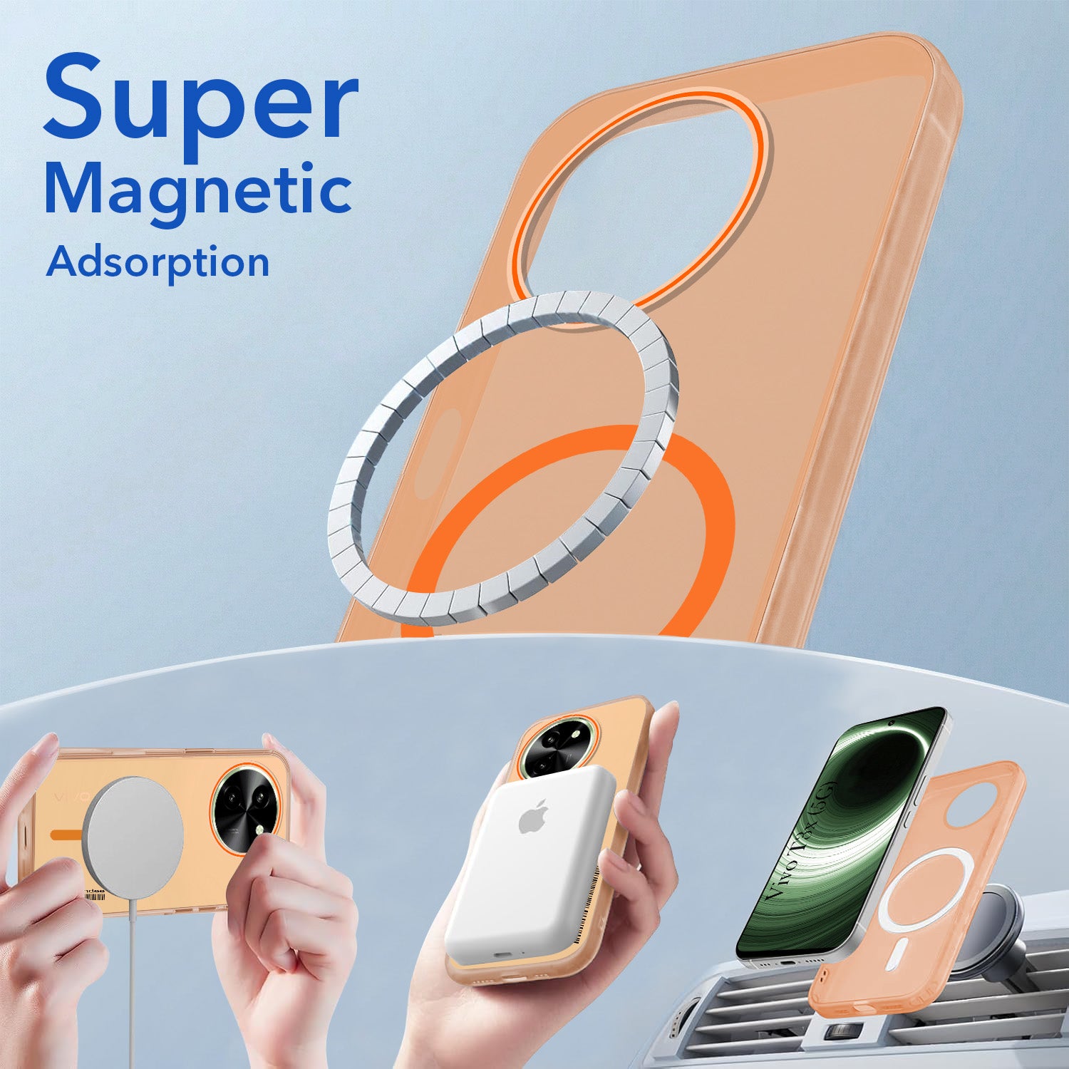 For Vivo T3x 5G Back Cover Case (Soft Touch | Camera Bump Protection | MagSafe Compatible | Matte Finish)