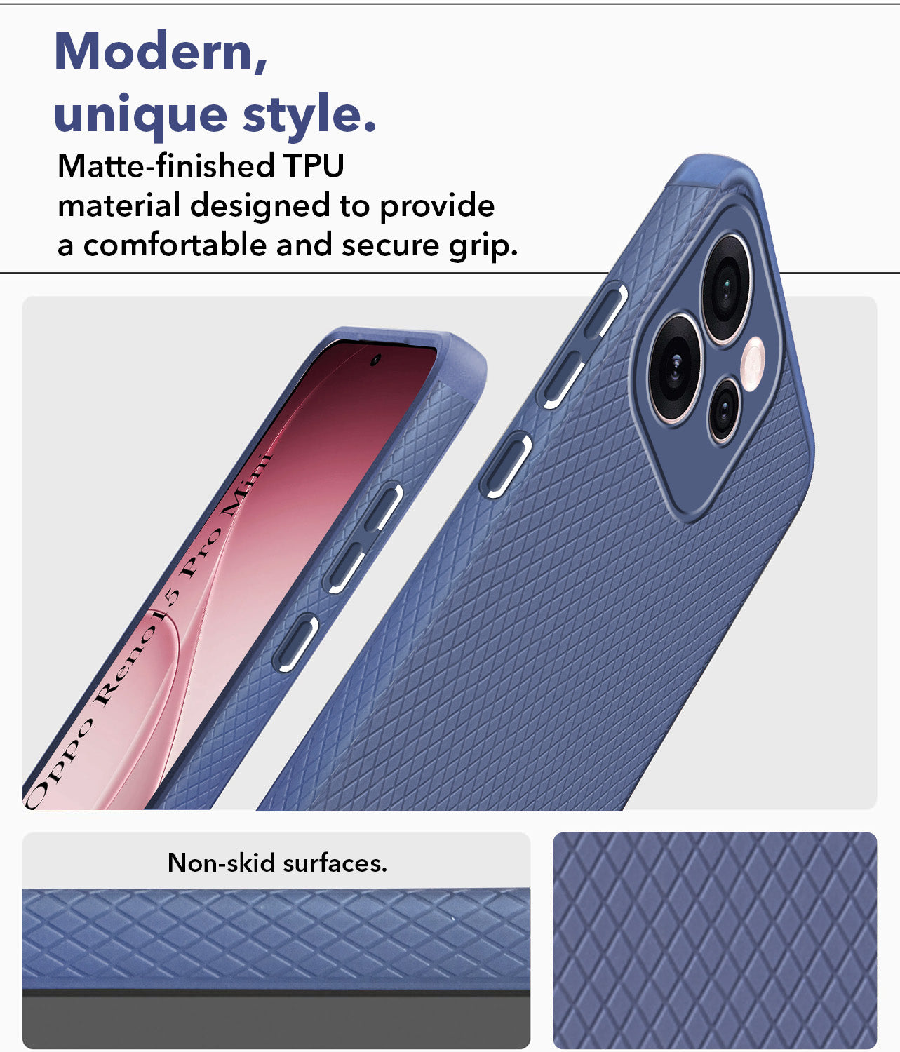 For Oppo Reno15 Pro Mini 5G | Oppo Reno 15 Pro Mini 5G Back Cover Case  Jkobi Liquid Silicone (Camera Protection | Side Grip Texture | Soft and Flexible)