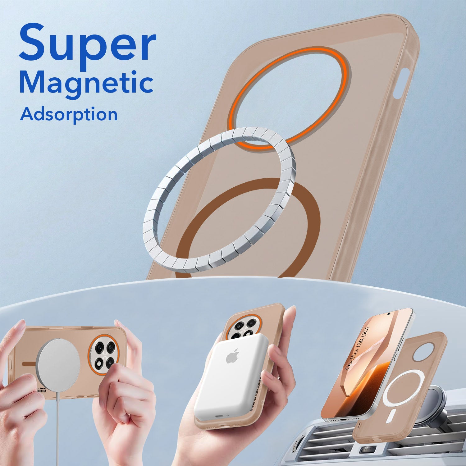 For OnePlus 13R Back Cover Case (Soft Touch | Camera Bump Protection | MagSafe Compatible | Matte Finish)