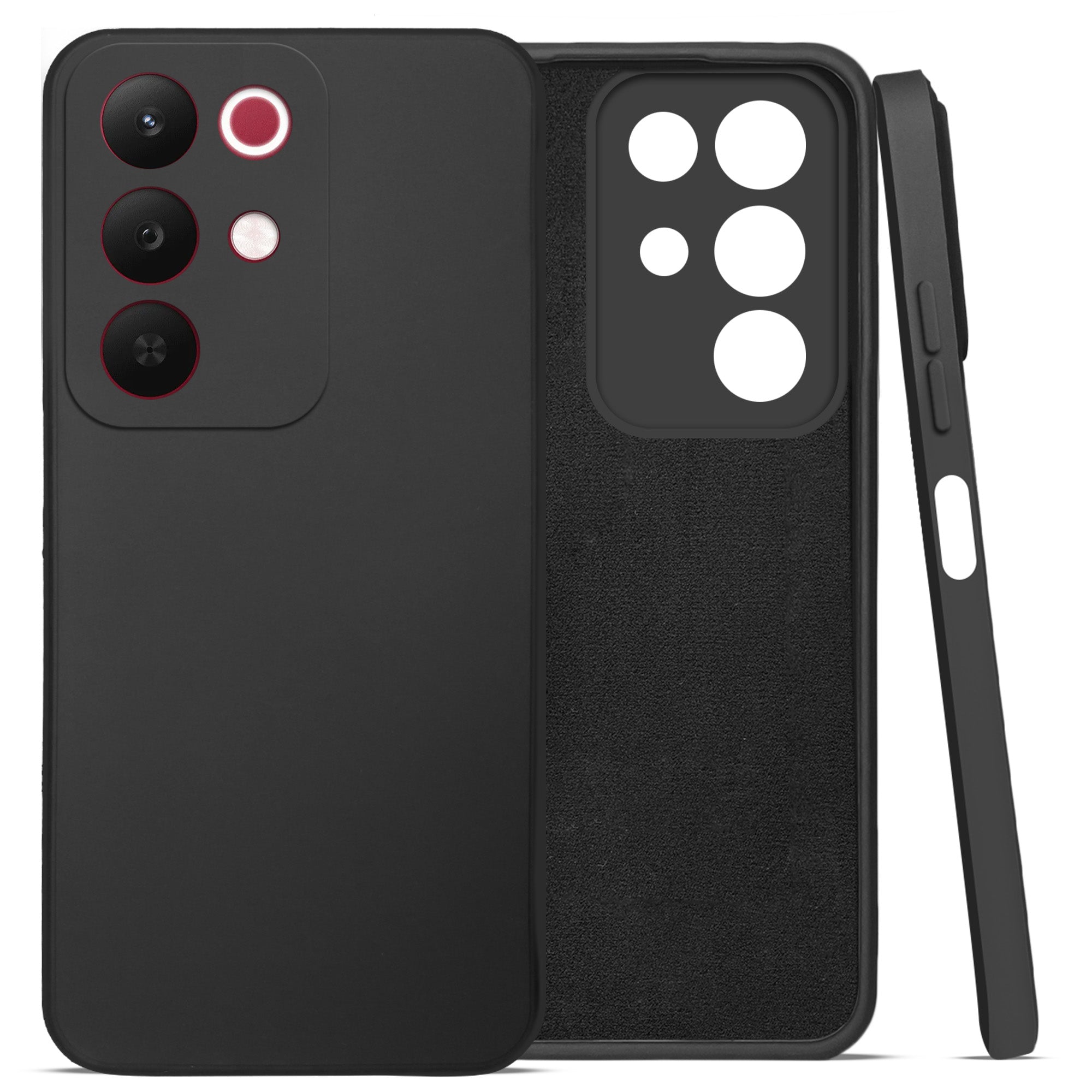 For Realme C85 5G | Realme Narzo 90x Back Cover Case (Matte Finish Silicone with Inside Fiber cloth)
