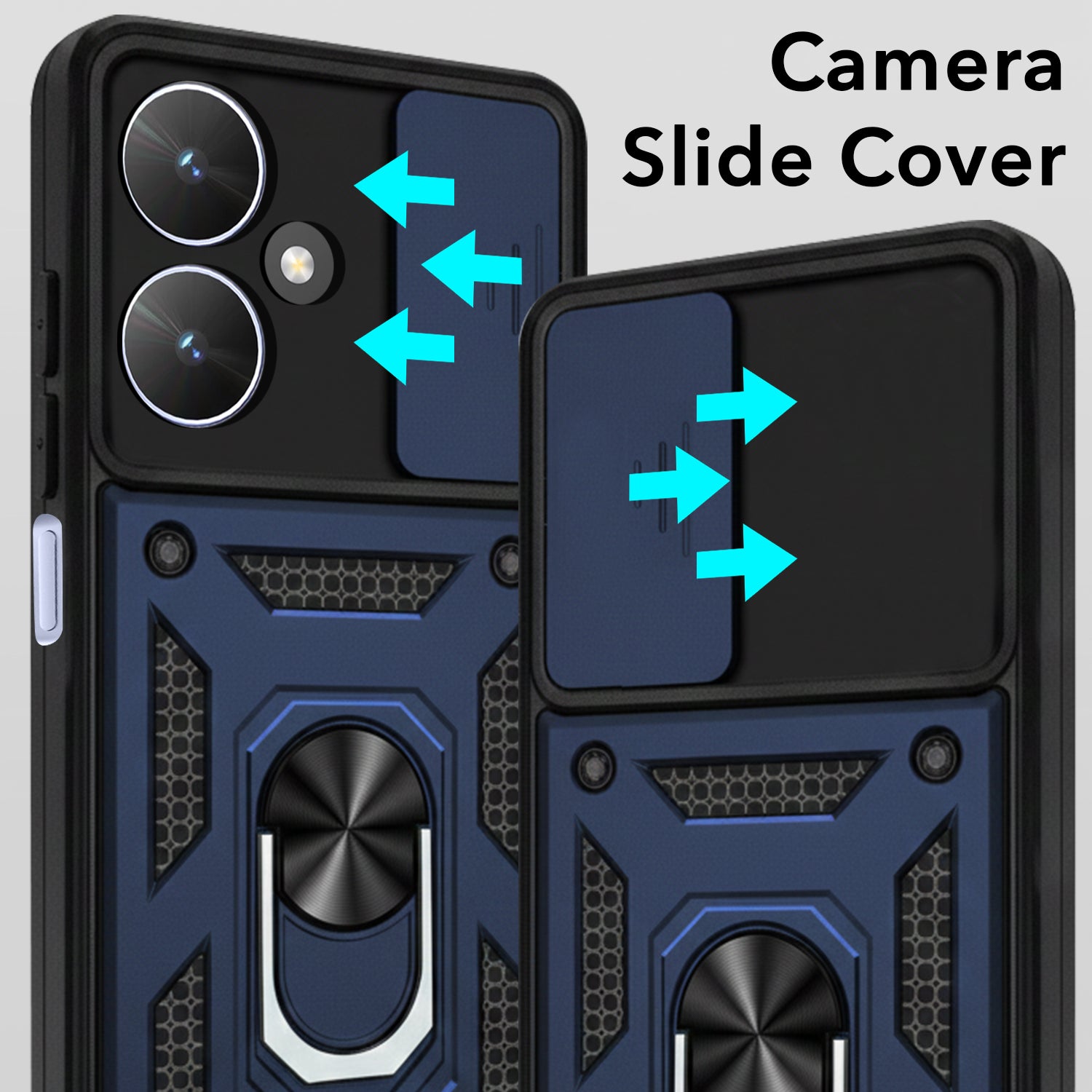 For Poco M6 5G Back Cover Case (Hybrid Dual Armor Polycarbonate)
