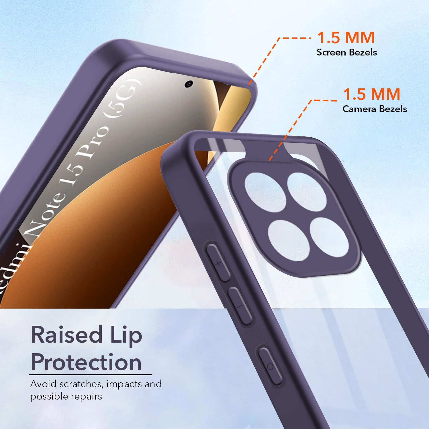 For Xiaomi Redmi Note 15 Pro 5G Back Cover Case Ultra-Hybrid (Lifetime Anti Yellow | Anti Scratch | Crystal Clear Shockproof)