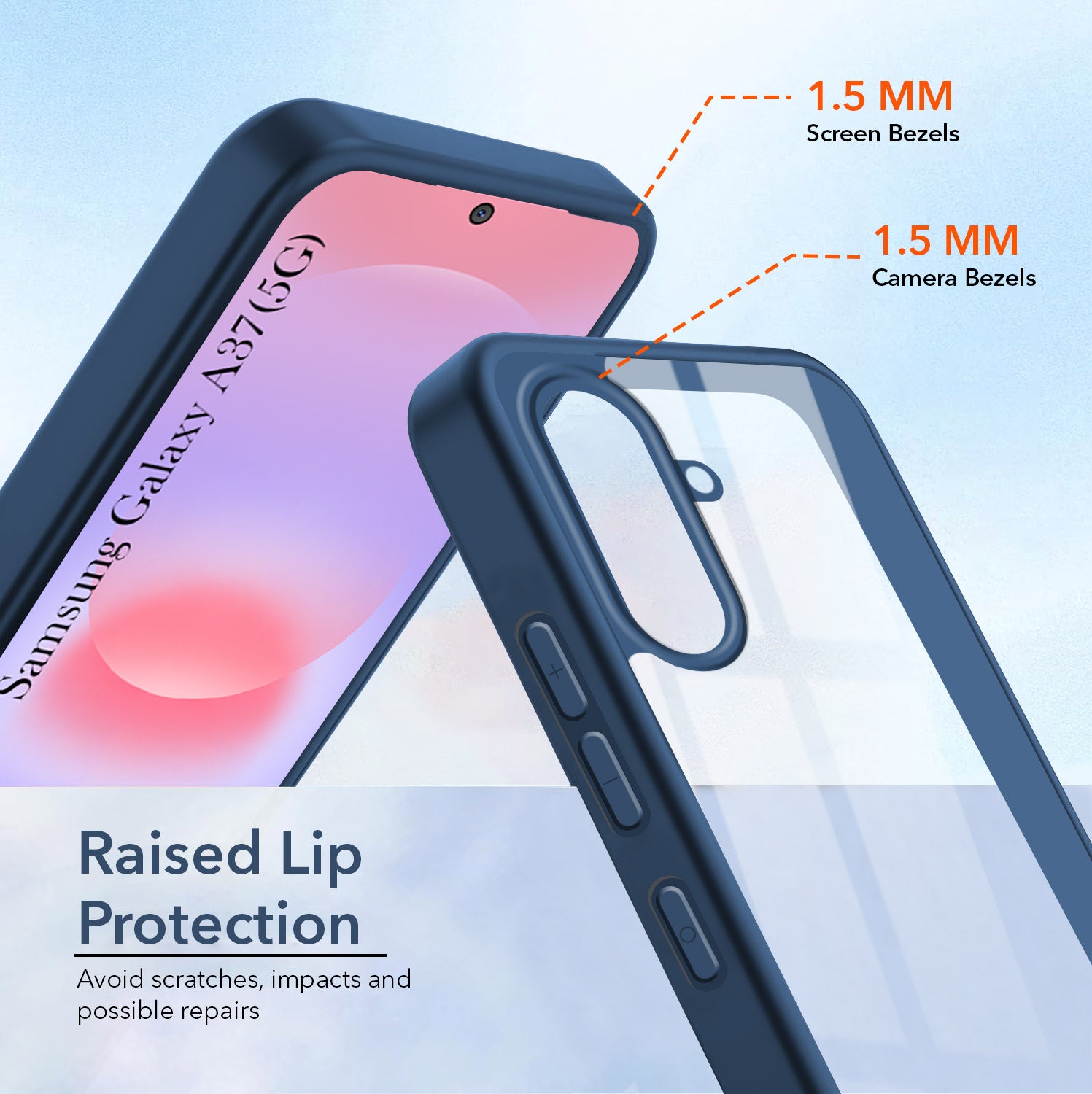 For Samsung Galaxy A37 5G Back Cover Case Ultra-Hybrid (Lifetime Anti Yellow | Anti Scratch | Crystal Clear Shockproof)