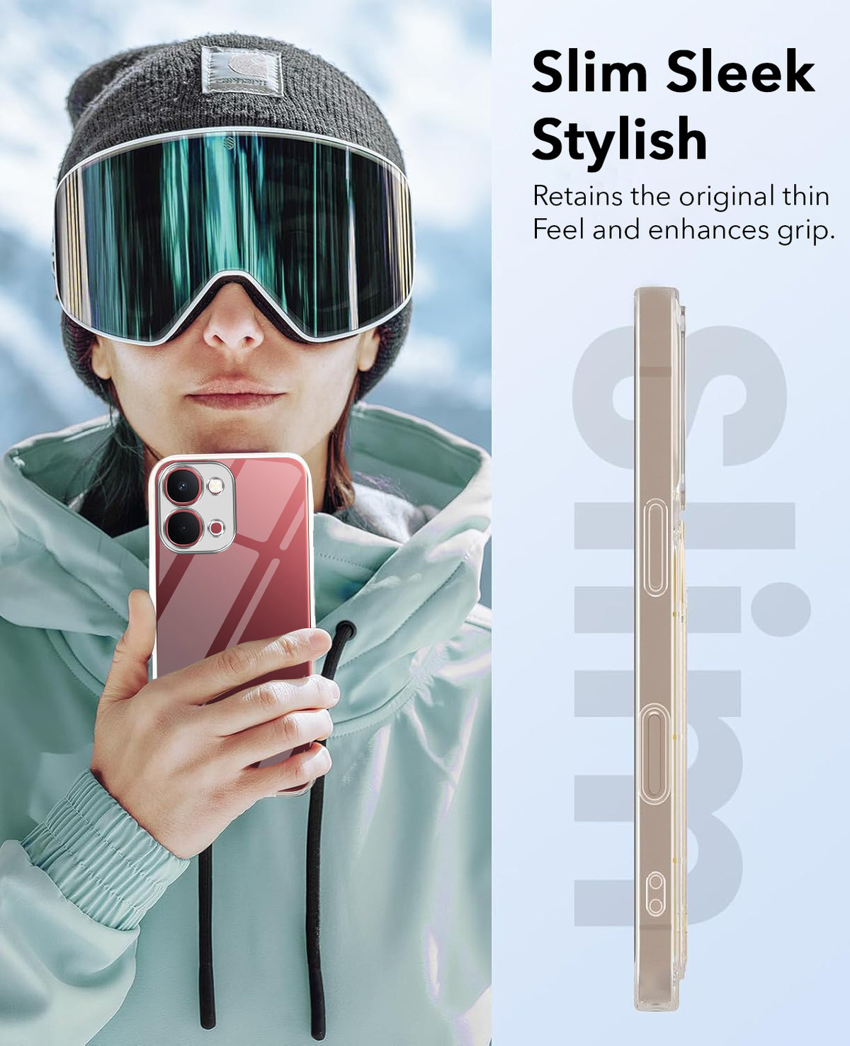 For Vivo Y31T 5G Back Cover Case Lifetime Anti-Yellow Clear (Sleek Hard Crystal | Shockproof and Camera Protection)
