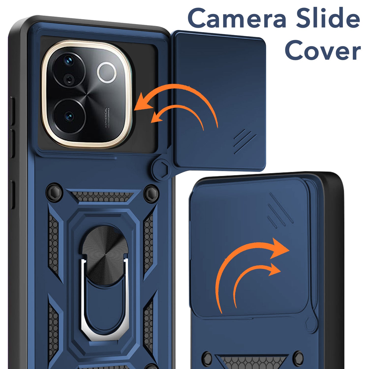 For Vivo T3 Pro Back Cover Case (Hybrid Dual Armor Polycarbonate)