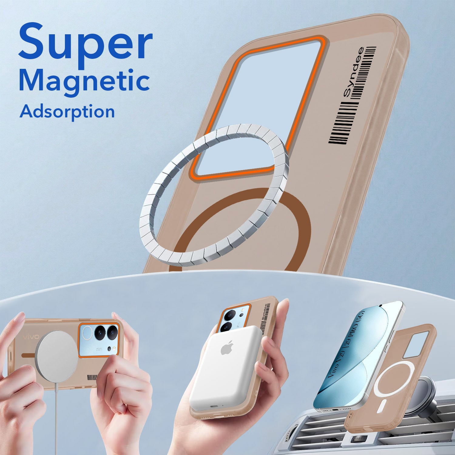 For Vivo V29 | Vivo V29 Pro 5G Back Cover Case (Soft Touch | Camera Bump Protection | MagSafe Compatible | Matte Finish)