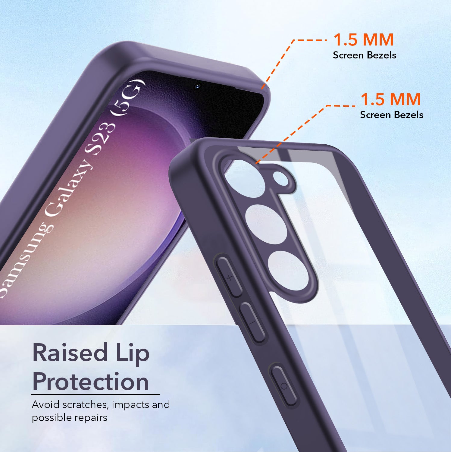For Samsung Galaxy S23 5G Back Cover Case (Lifetime Anti Yellow | Anti Scratch | Crystal Clear Shockproof)