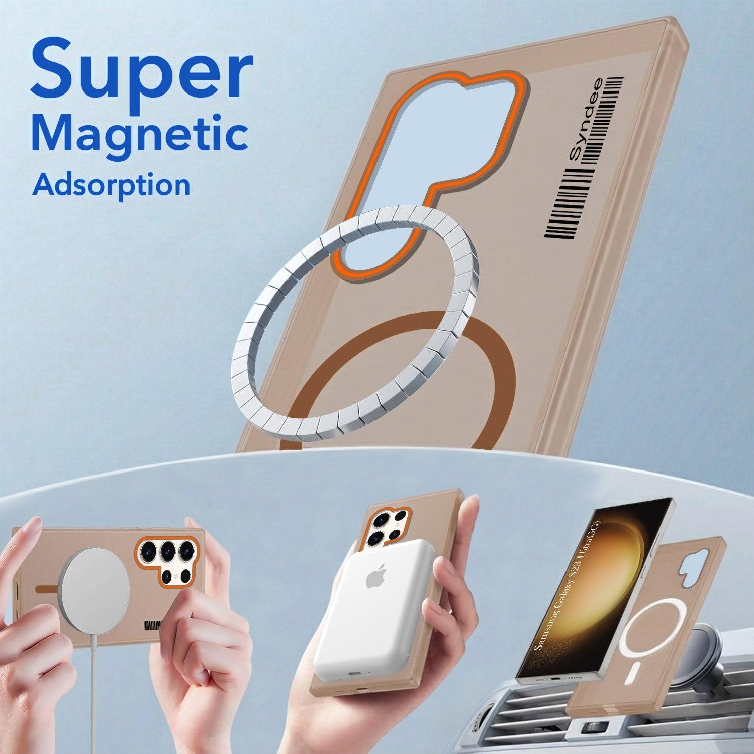 For Samsung Galaxy S23 Ultra 5G Back Cover Case (Soft Touch | Camera Bump Protection | MagSafe Compatible | Matte Finish)