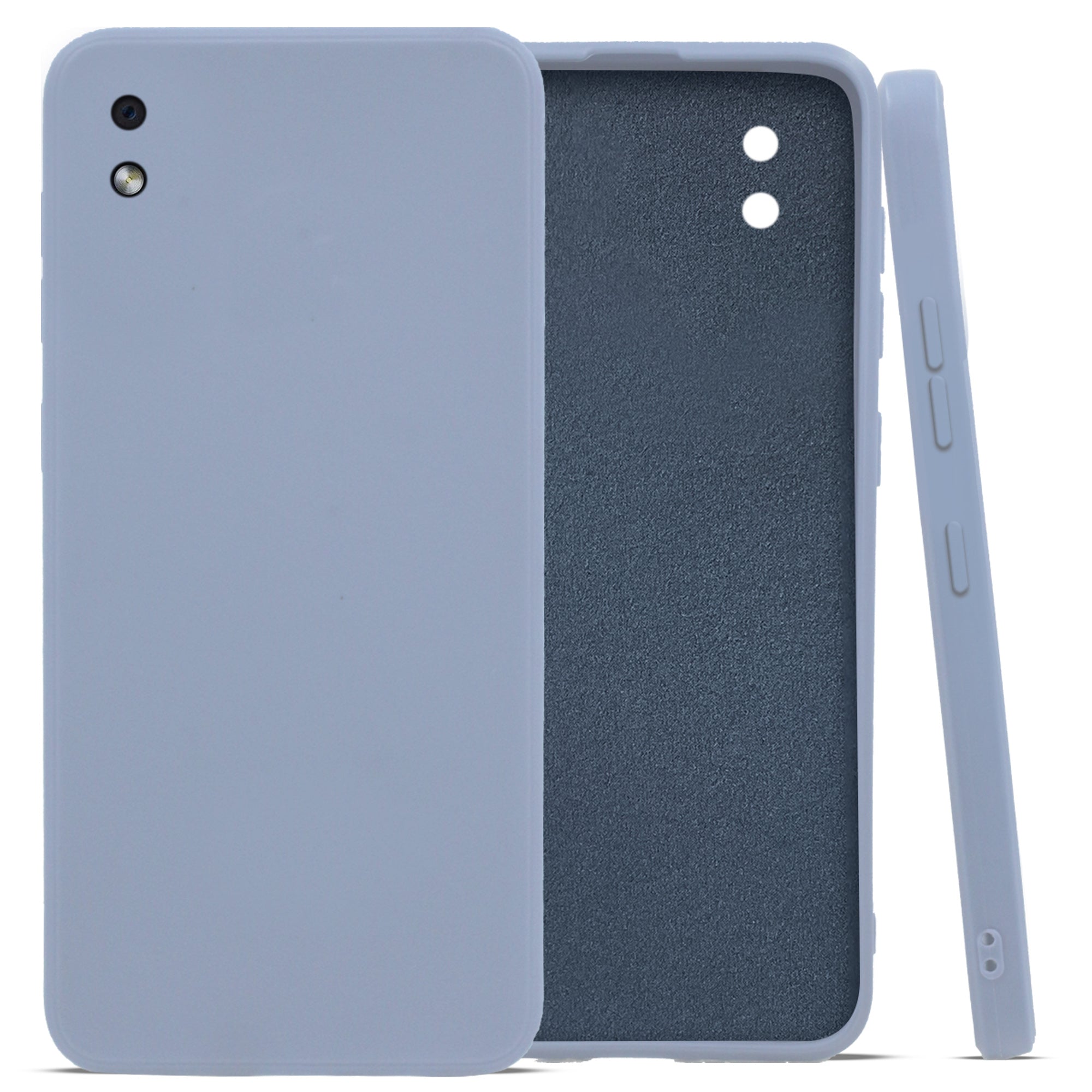 For Samsung Galaxy M01 Core Back Cover Case ( Matte Finish Silicone with Inside Fiber cloth)