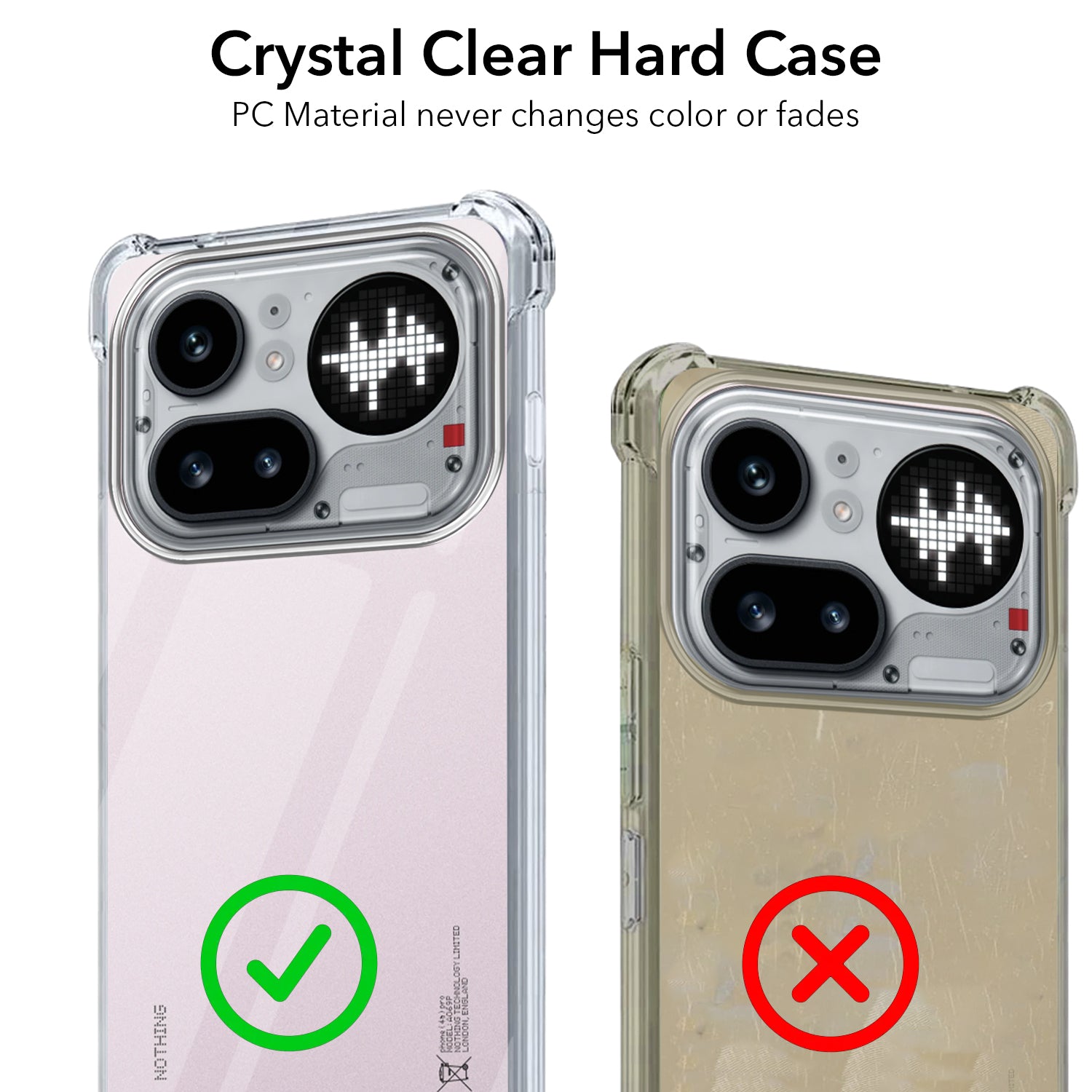 For Nothing Phone 4A Pro 5G Back Cover Shockproof Crystal-Clear (Drop & Camera Protection | Hard Polycarbonate)