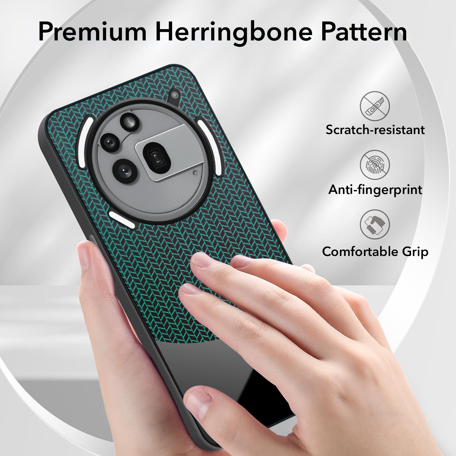 For Nothing Phone 3A Pro 5G Silicone Finish Back Cover Case (Premium Minimalist Professional Feel | Camera Protection Bump)