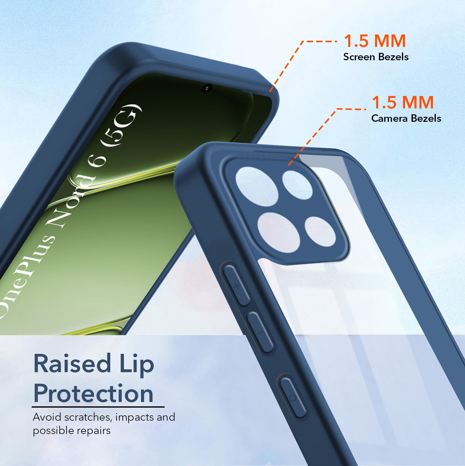For Oneplus Nord 6 Back Cover Case Ultra-Hybrid (Lifetime Anti Yellow | Anti Scratch | Crystal Clear Shockproof)