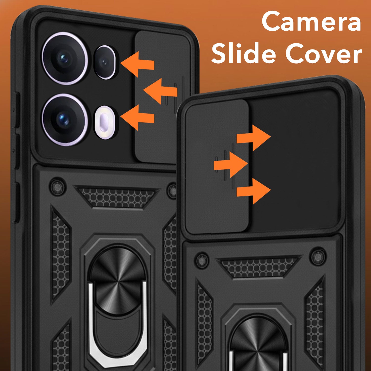 For Oppo Reno13 Pro | Oppo Reno 13 Pro Back Cover Case (Hybrid Dual Armor Polycarbonate)