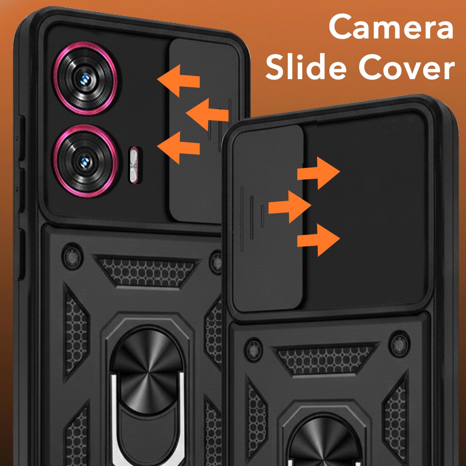 For Motorola Moto Edge 50 Fusion Back Cover Case (Hybrid Dual Armor Polycarbonate)
