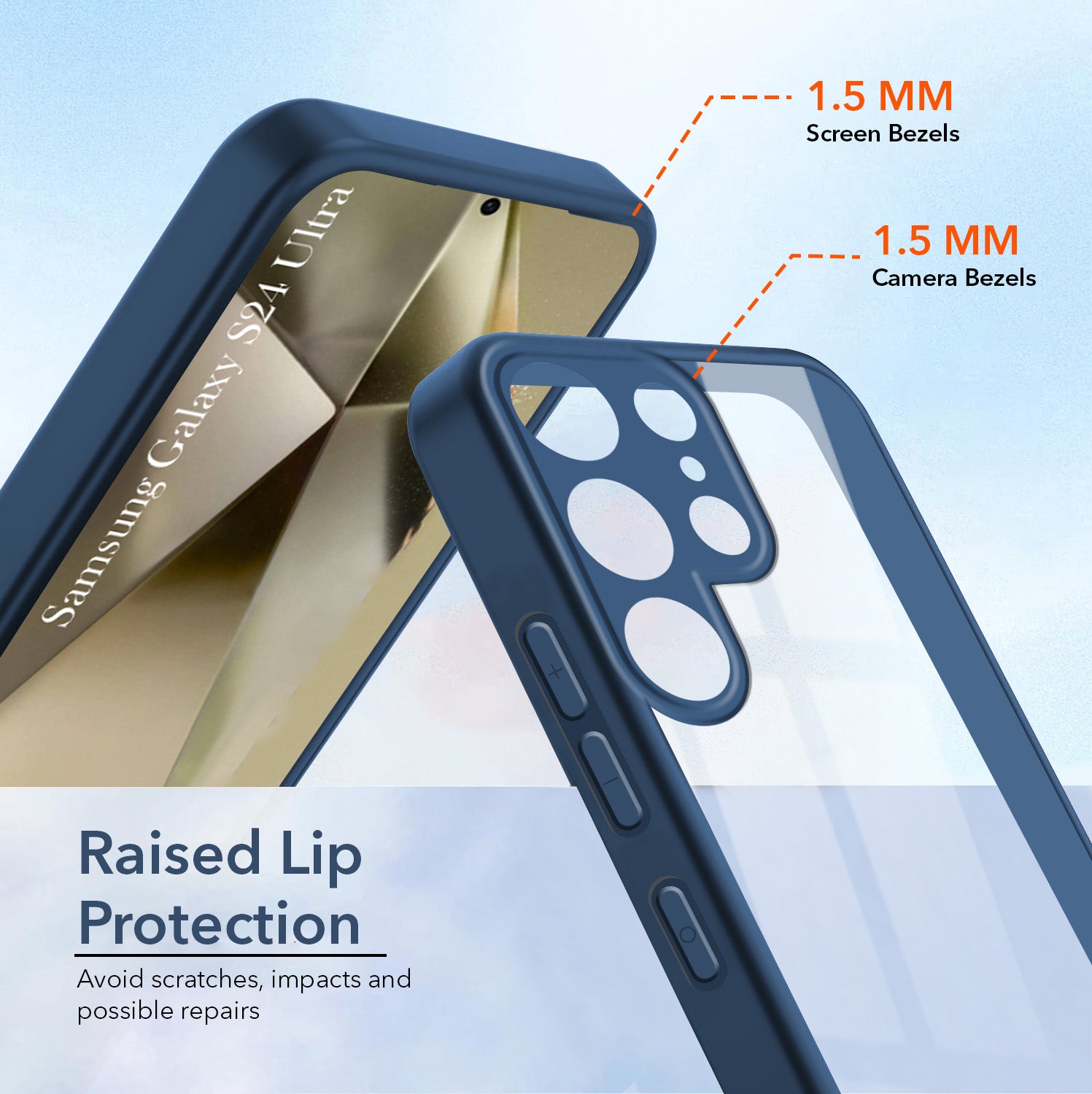 For Samsung Galaxy S24 Ultra Back Cover Case Ultra-Hybrid (Lifetime Anti Yellow | Anti Scratch | Crystal Clear Shockproof)