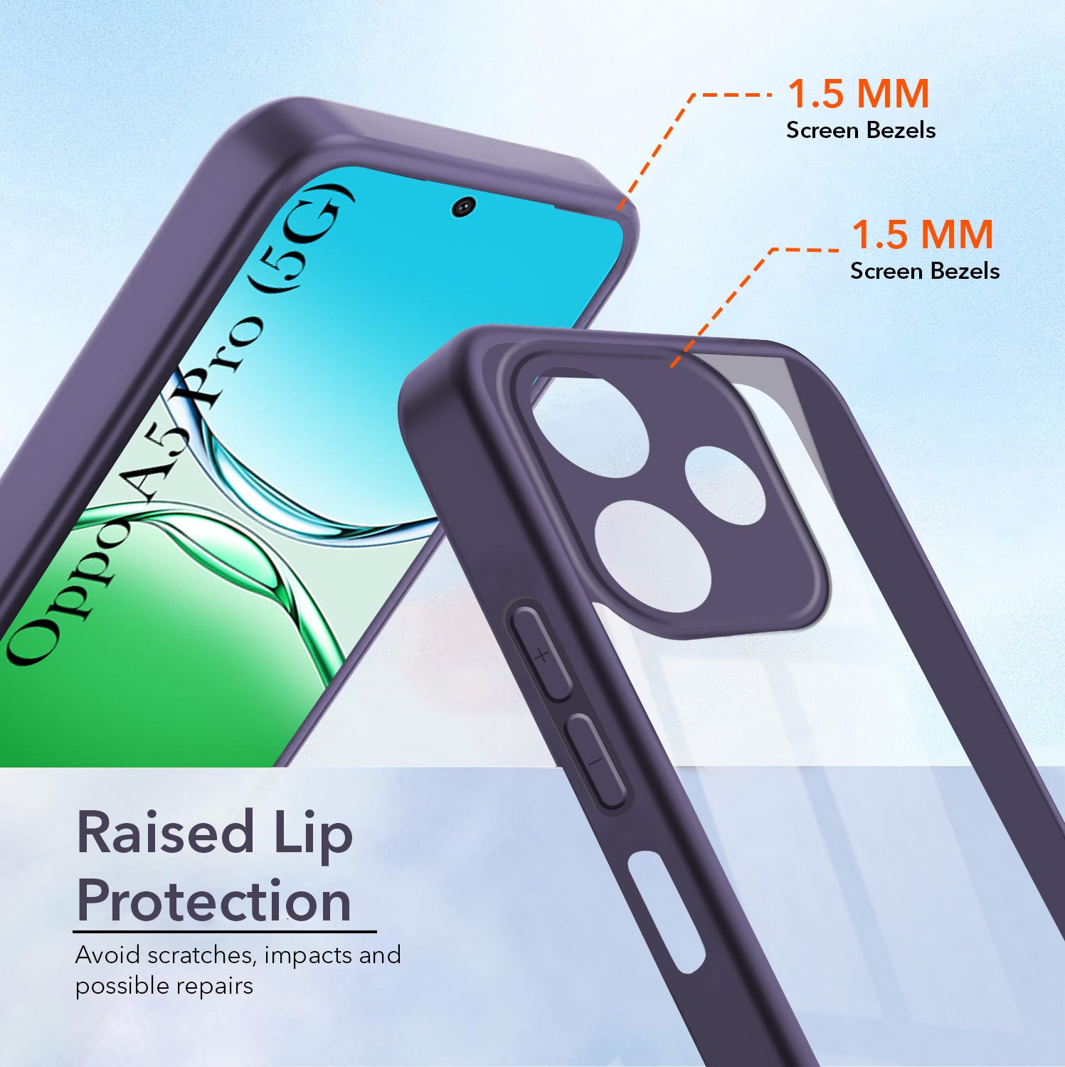For Oppo A5 Pro Back Cover Case (Lifetime Anti Yellow | Anti Scratch | Crystal Clear Shockproof)
