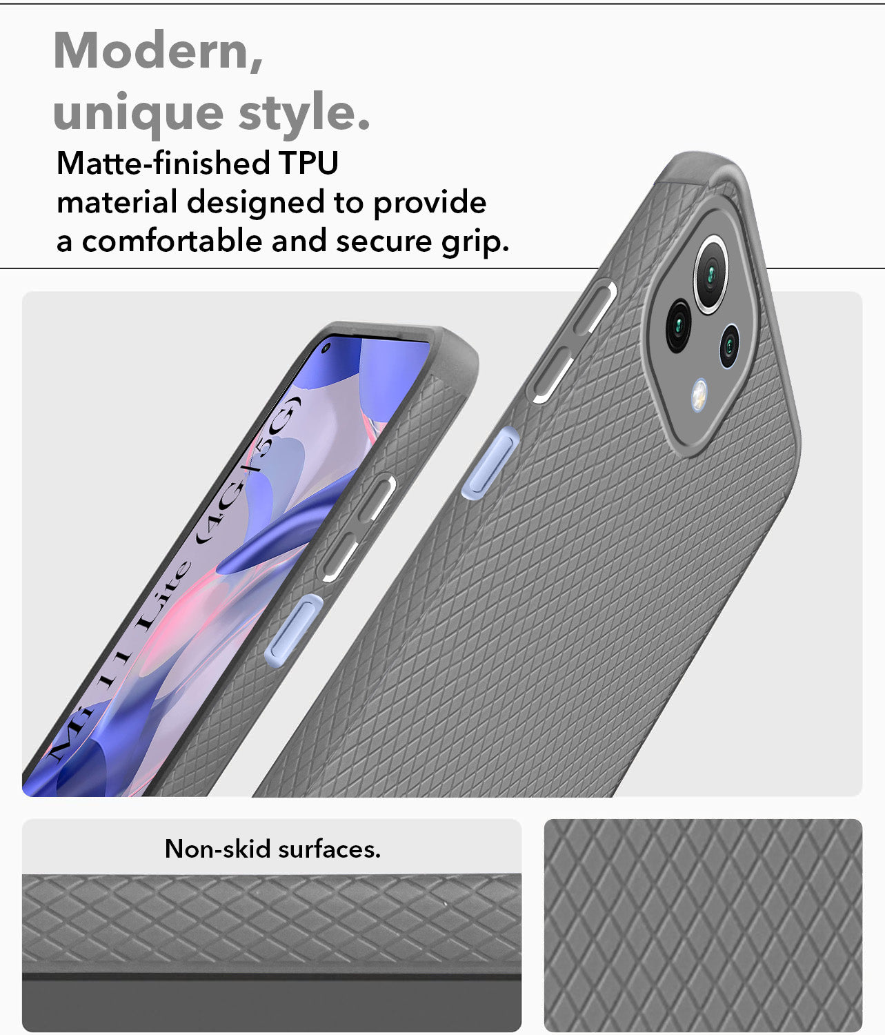 For Xiaomi Mi 11 Lite 4G | 11 Lite 5G Back Cover ( Silicone Clear Shockproof Case with Camera Protection | Soft and Flexible | Transparent)
