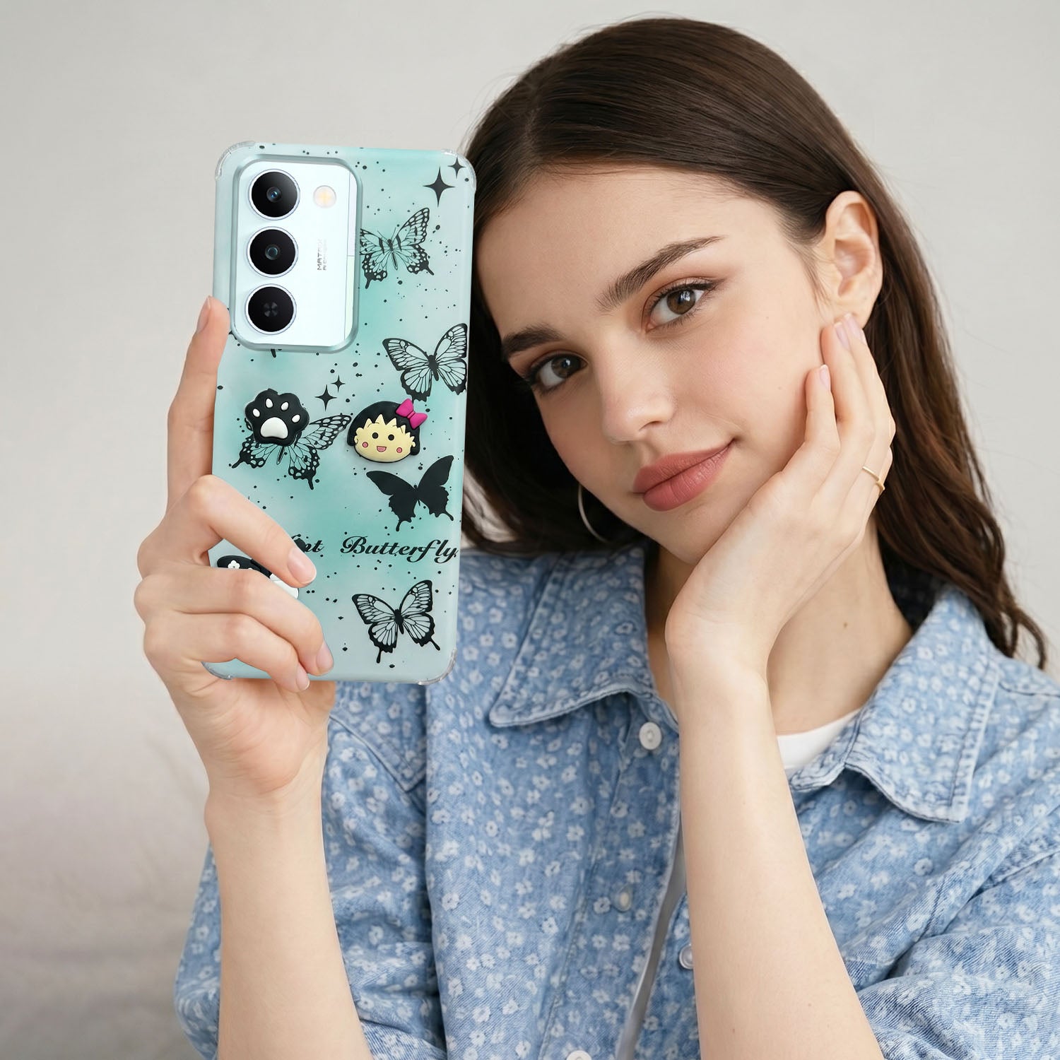 For Realme P4 Lite 5G | Realme Narzo 100 Lite 5G Back Cover Case (3D Cute Cartoons | Hard Back Side Soft | Matte Premium Finish | HD Printing)