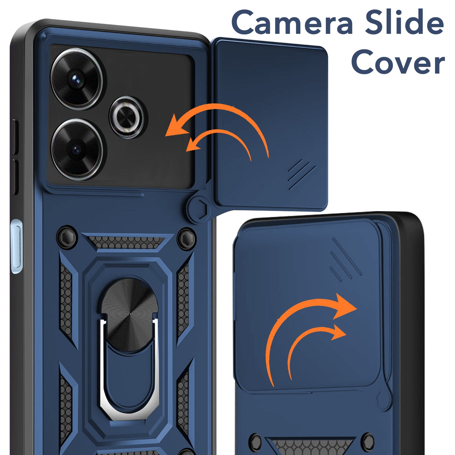 For Xiaomi Mi Redmi 13 4G | 5G Back Cover Case (Hybrid Dual Armor Polycarbonate)