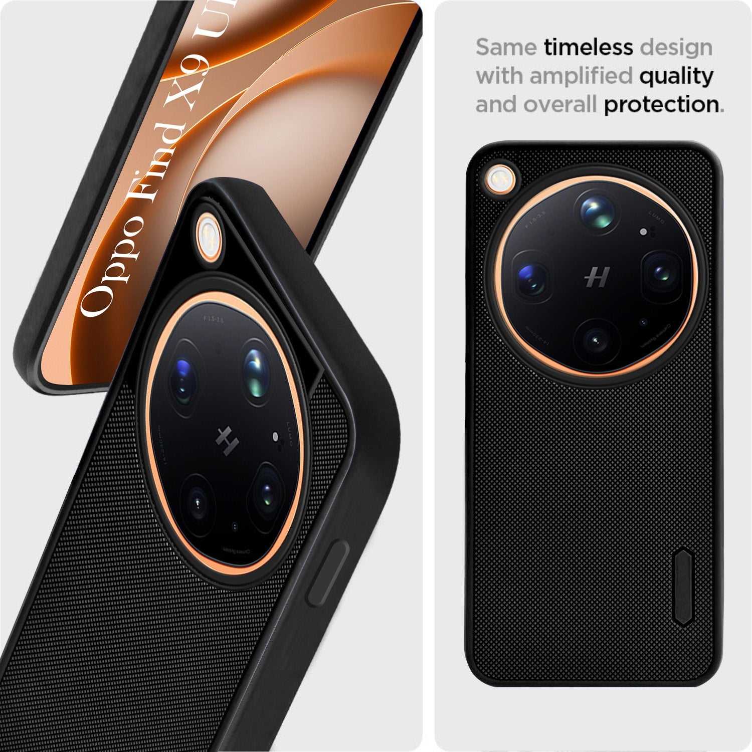 For Oppo Find X9 Ultra Back Cover Case Rubberised (Textured Grip Design| Micro-Fiber Cloth Inside | Slim and Light Weight | Soft Touch and Feel)