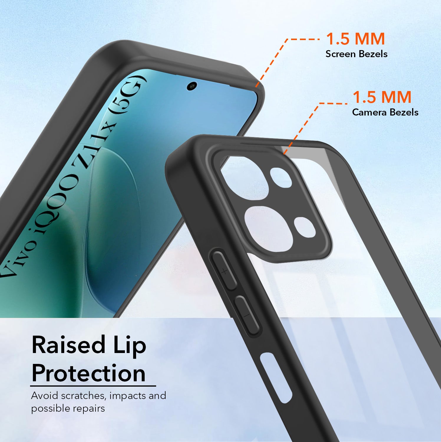 For Vivo iQOO Z11x 5G Back Cover Case Ultra-Hybrid (Lifetime Anti Yellow | Anti Scratch | Crystal Clear Shockproof)