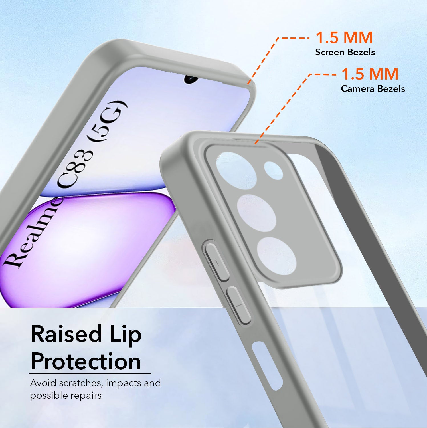 For Realme C83 5G Back Cover Case Ultra-Hybrid (Lifetime Anti Yellow | Anti Scratch | Crystal Clear Shockproof)