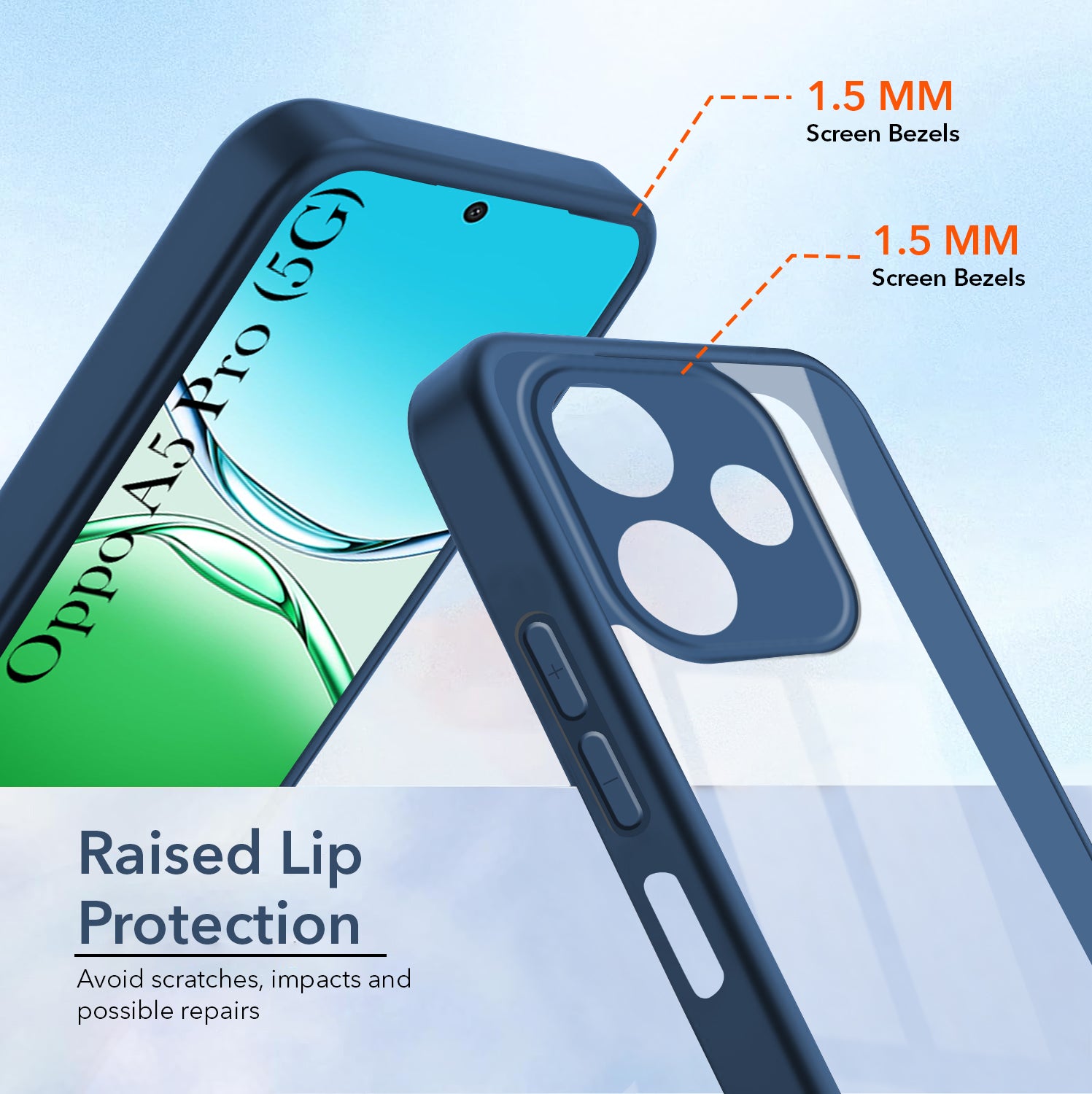 For Oppo A5 Pro Back Cover Case (Lifetime Anti Yellow | Anti Scratch | Crystal Clear Shockproof)