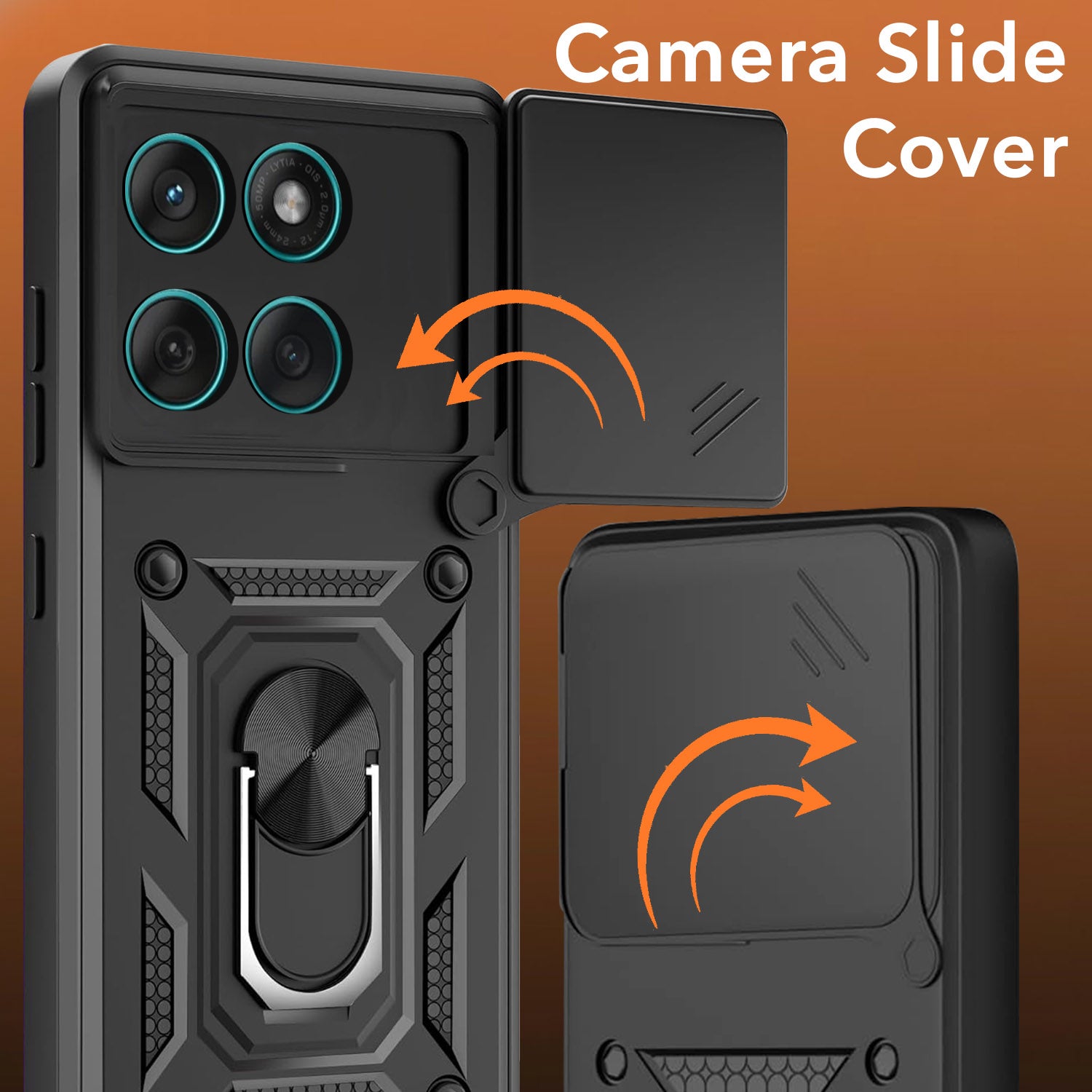 For Motorola Moto Edge 60 Fusion Back Cover Case (Hybrid Dual Armor Polycarbonate)