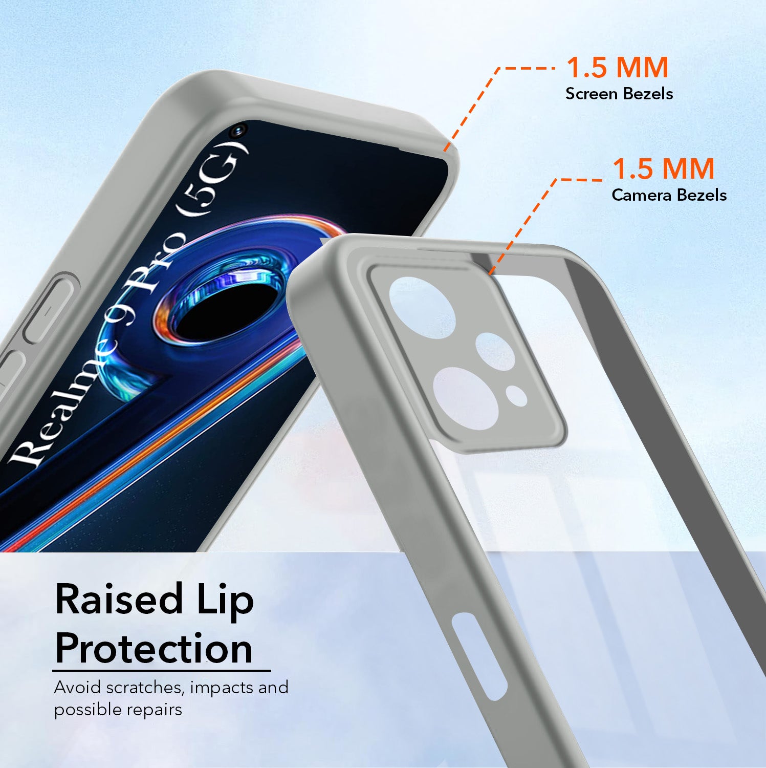 For Realme 9 Pro Back Cover Case Ultra-Hybrid (Lifetime Anti Yellow | Anti Scratch | Crystal Clear Shockproof)
