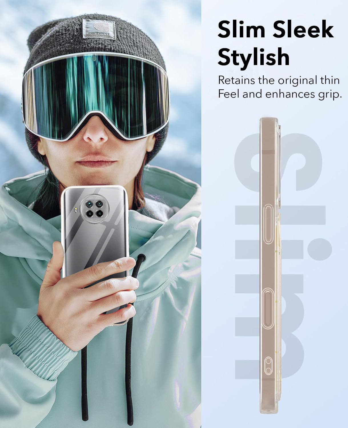 For Xiaomi Mi 10i 5G Back Cover Case (Hard Anti Yellow Clear Case | Sleek Hard Crystal Clear | Drop & Camera Protection | Shockproof Polycarbonate)