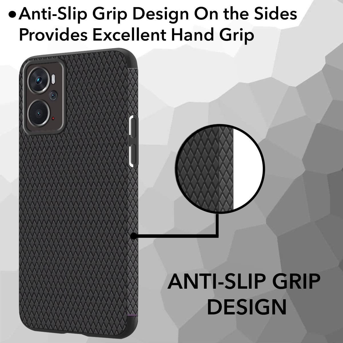 For Oppo K10 Back Cover Case (Liquid Silicone | Side Grip | Camera Protection)