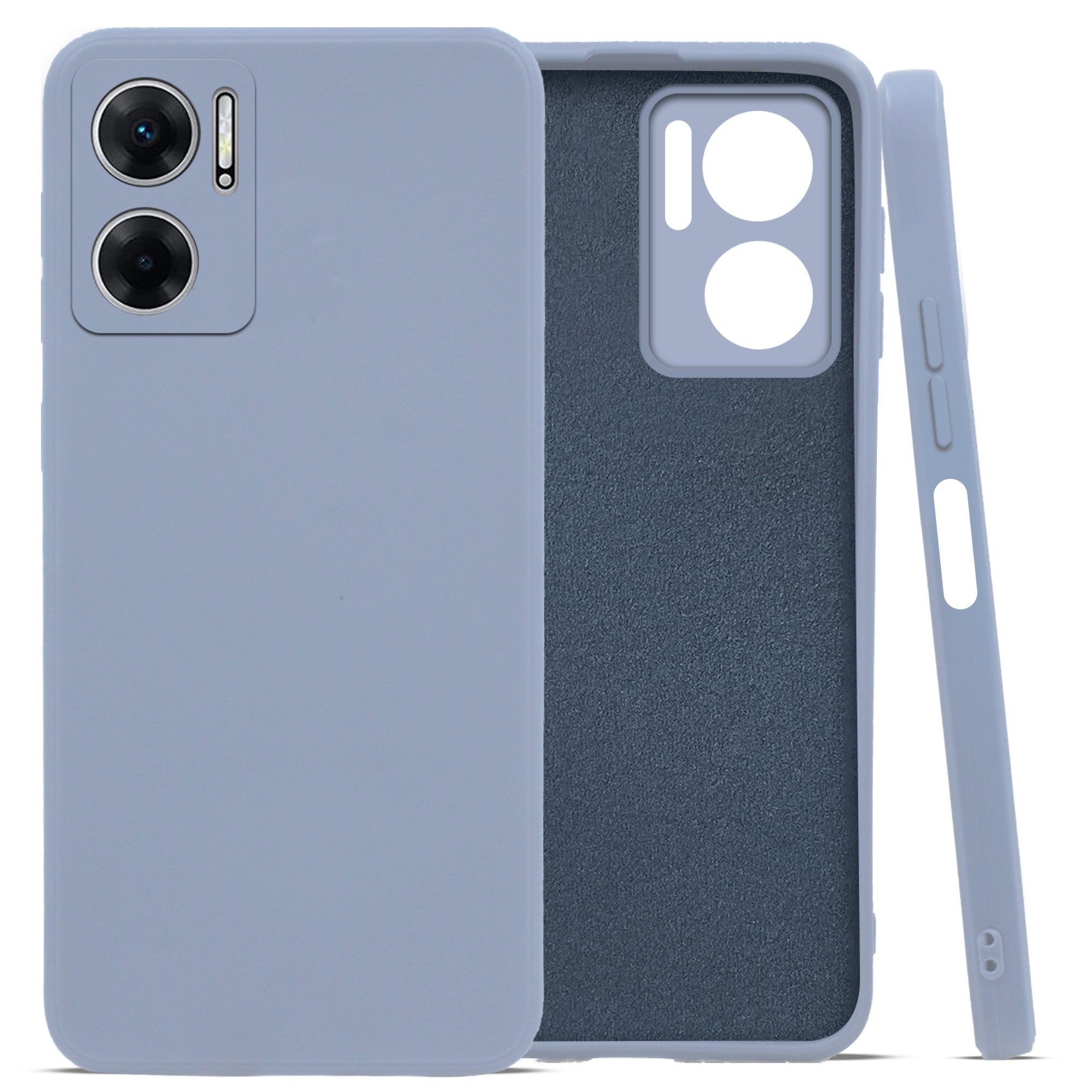 For Xiaomi Redmi 11 Prime 5G Back Cover Case (Inside Fiber Cloth | Smooth Matte Finish | Elegant Professional Look |Black)