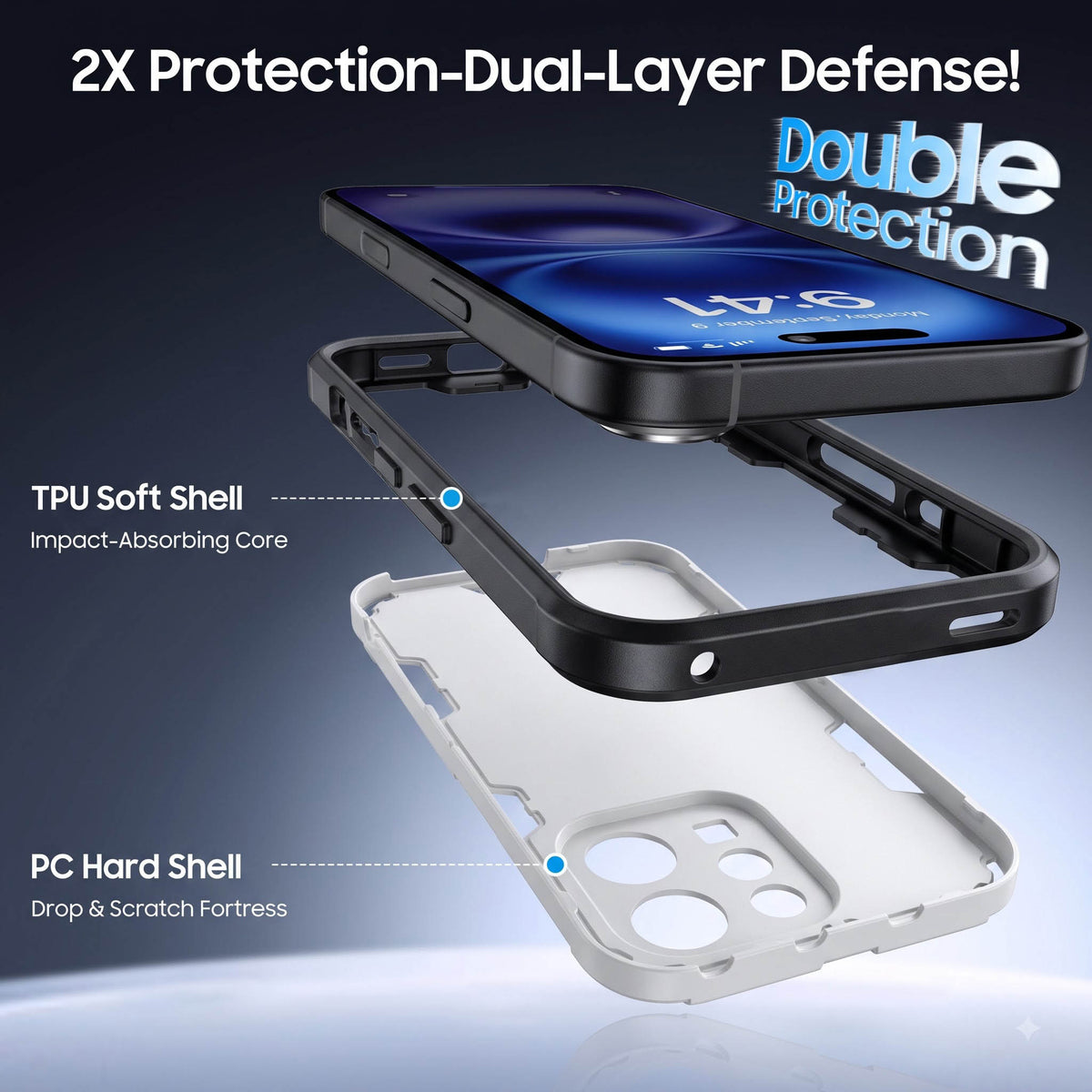 For iQOO Z11x | iQOO Z11xa 5G Back Cover Case (Slim Hybrid Armor | Shockproof Camera Protection | Rugged Dual Layer)
