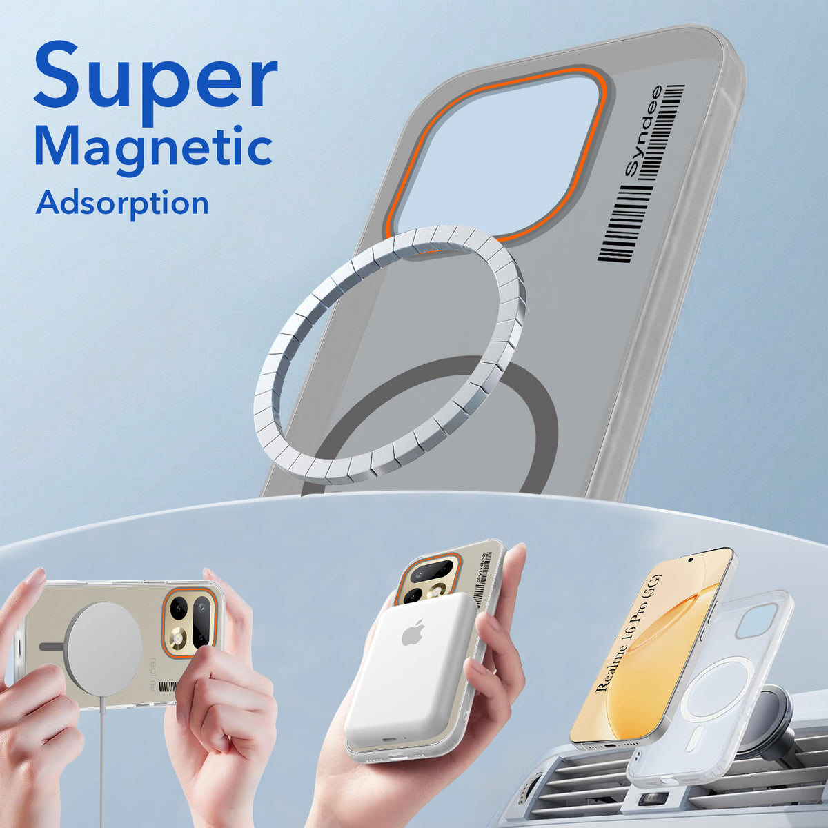 For Realme 16 Pro Back Cover Case (Soft Touch | Camera Bump Protection | MagSafe Compatible | Matte Finish)