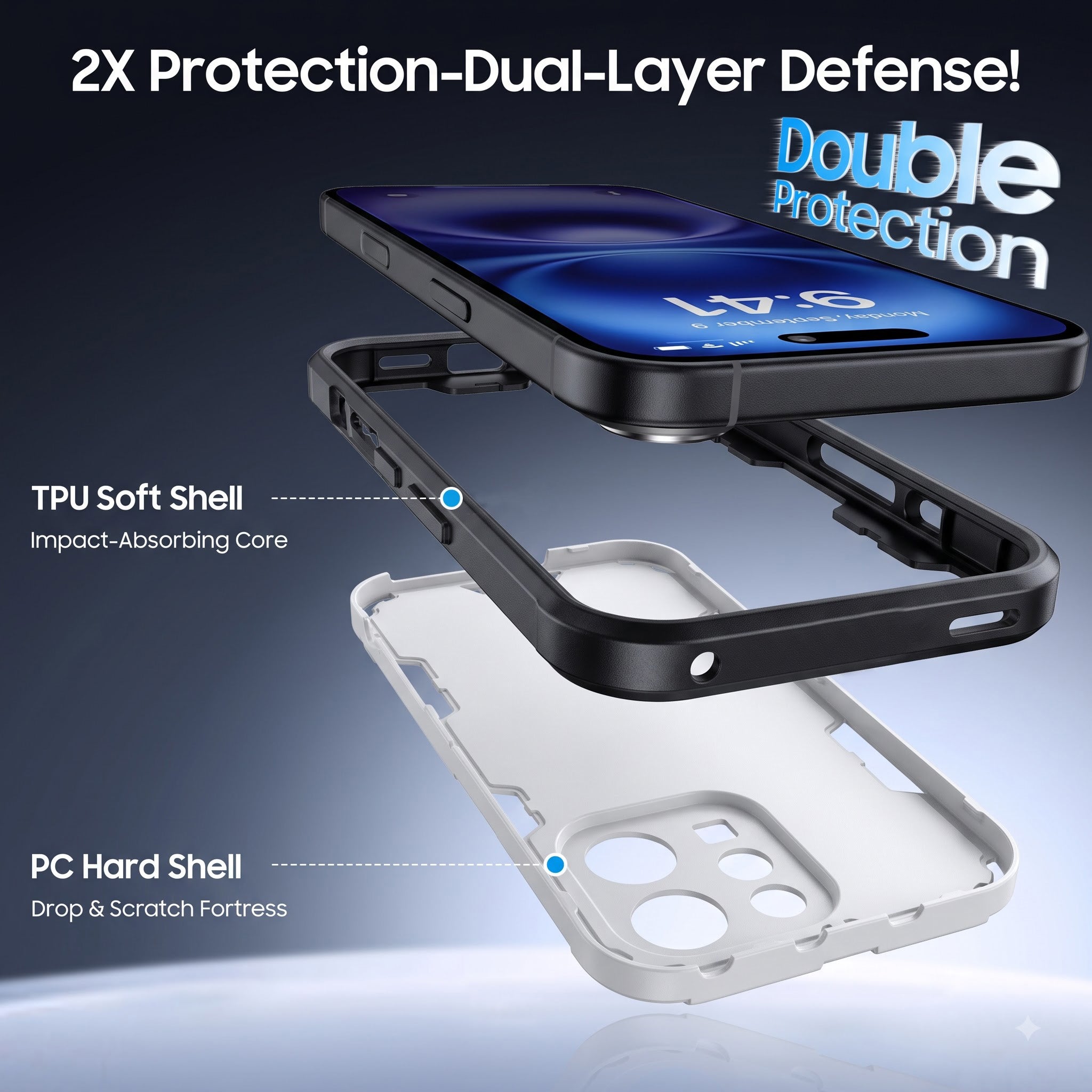For Vivo Y11 | Vivo Y21 5G Back Cover Case (Slim Hybrid Armor | Shockproof Camera Protection | Rugged Dual Layer)