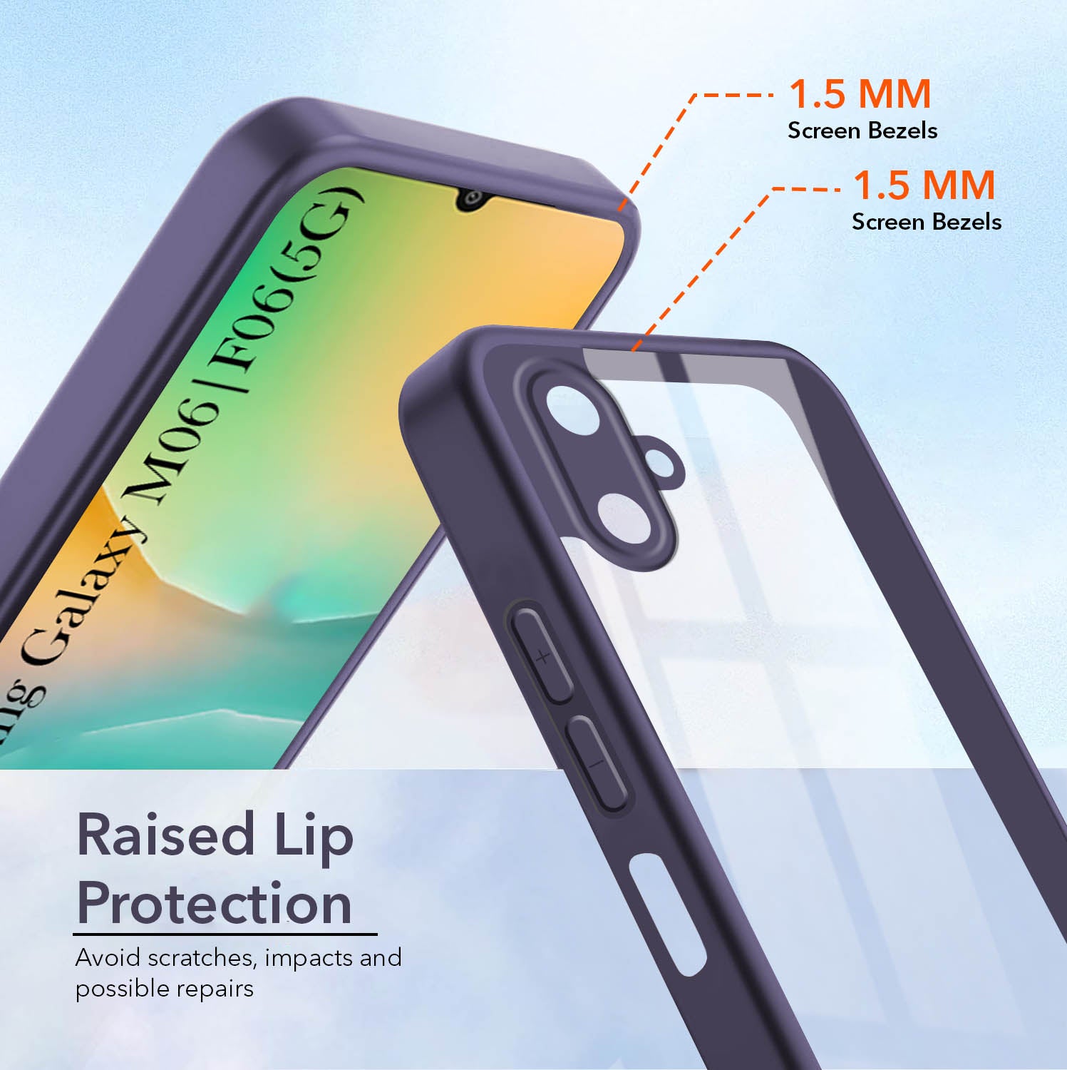 For Samsung Galaxy F06 | Samsung Galaxy M06 Back Cover Case (Lifetime Anti Yellow | Anti Scratch | Crystal Clear Shockproof)
