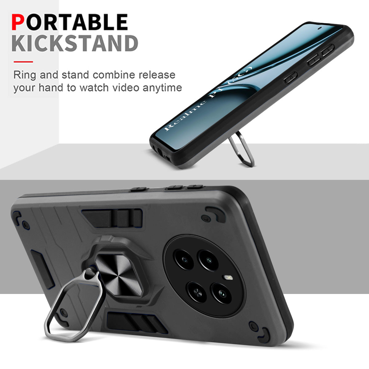 For Realme P1 5G Back Cover Case (Shockproof Polycarbonate Dual Layer Hybrid Armor)