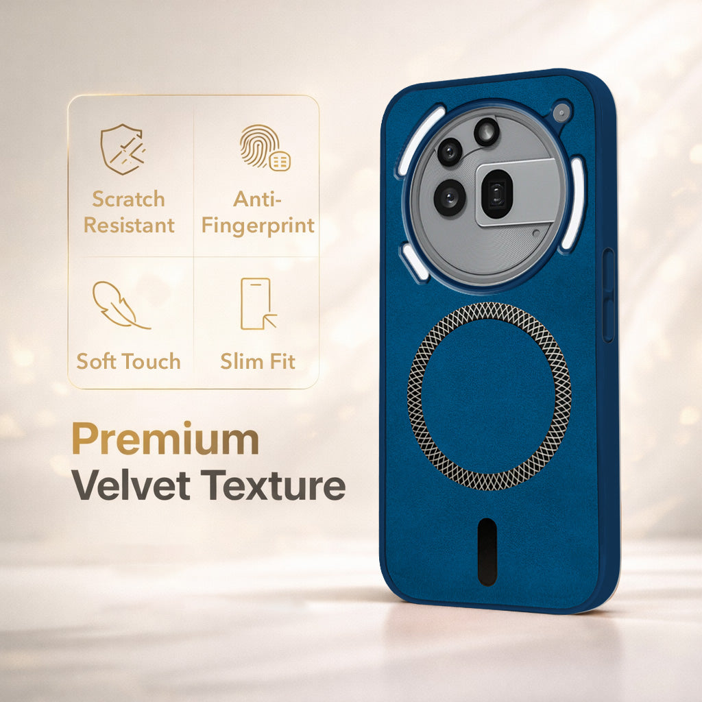 For Nothing Phone 3A Pro 5G Back Cover Case Leather Finish (MagSafe Compatible Wireless Charging | Soft Touch | Camera Bump Protection)